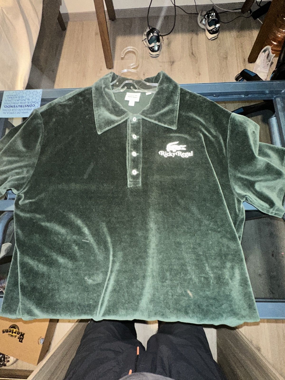 Lacoste Lacoste x Ricky Regal Relaxed Fit Velvet Polo Size US L / EU 52-54 / 3 - 2 Thumbnail