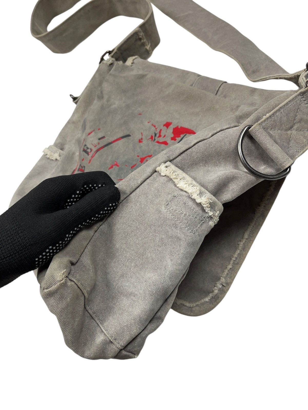 Diesel Vintage Diesel Canvas Distressed Style Crossbody Bag Utility Size ONE SIZE - 8 Thumbnail