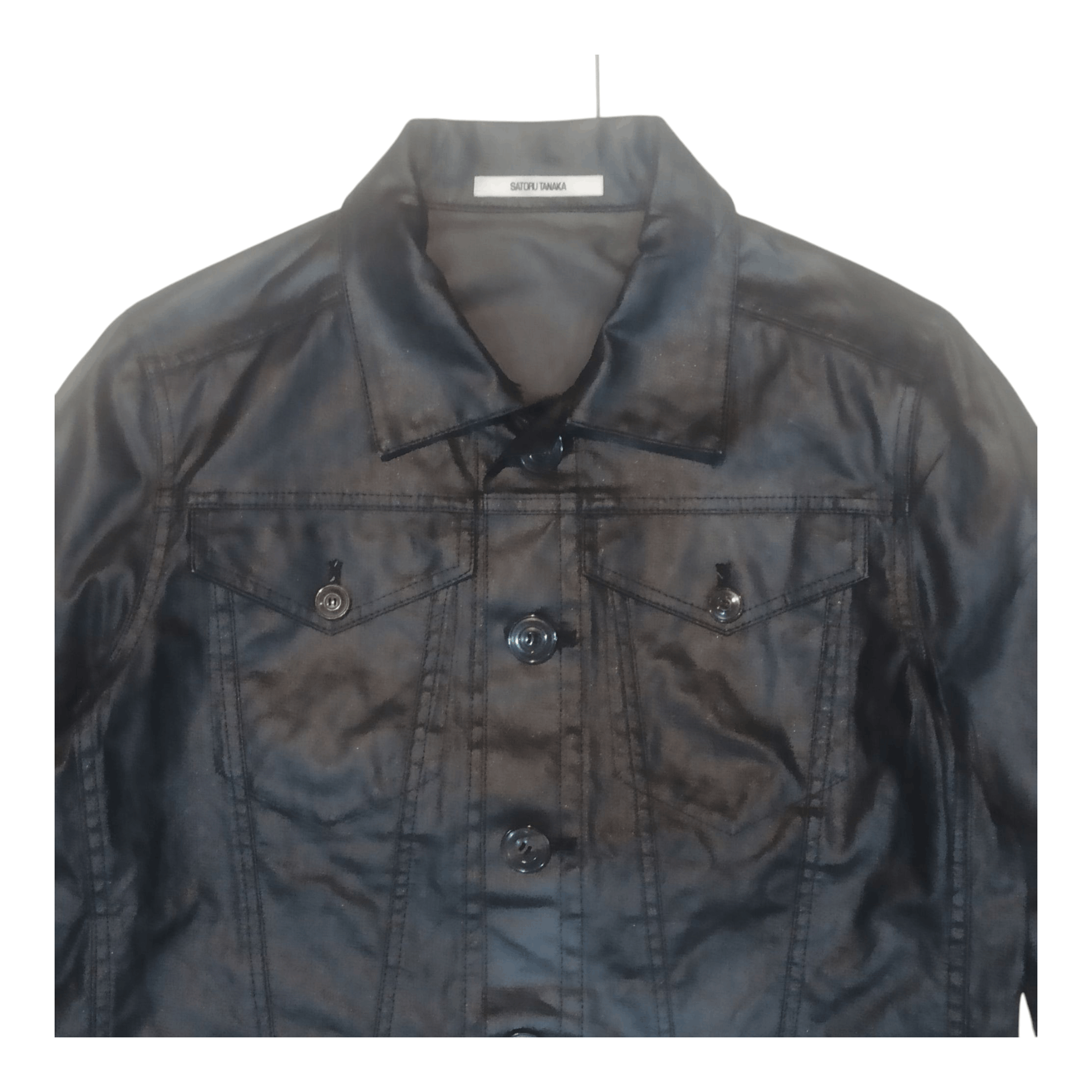 Japanese Brand Satoru Tanaka Coated Trucker Jacket Made In Japan Size US M / EU 48-50 / 2 - 4 Thumbnail