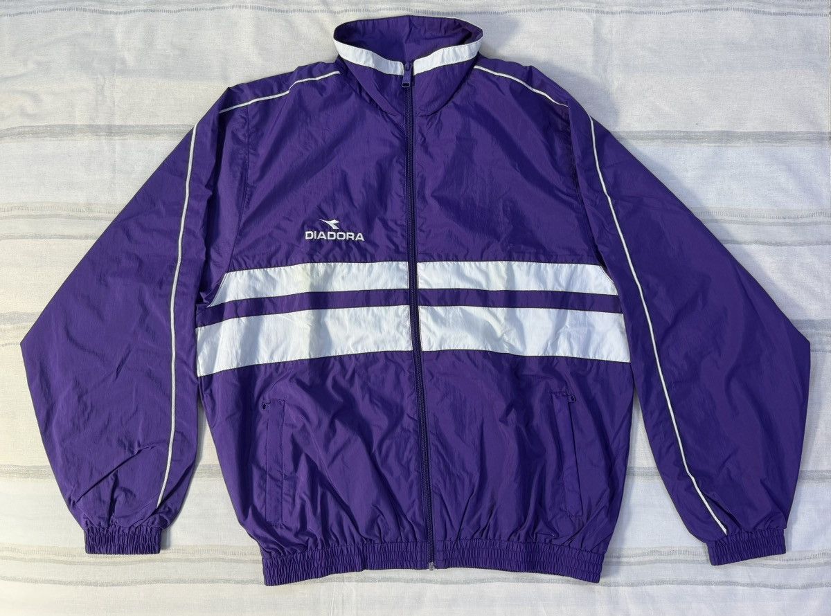 Diadora Vintage 1990s Diadora Trofeo Warmup Tracksuit Purple Size M Size US M / EU 48-50 / 2 - 4 Thumbnail