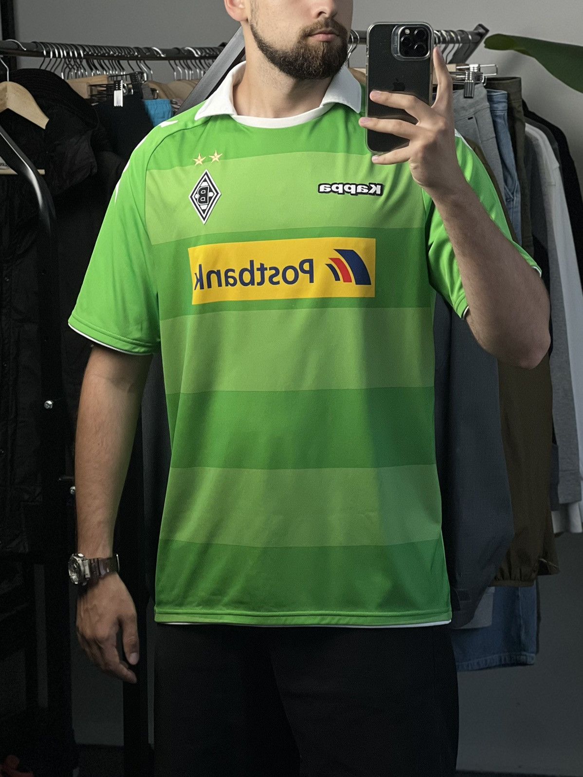 Kappa Kappa Borussia Mönchengladbach Home Shirt XL Postbank Size US XL / EU 56 / 4 - 5 Thumbnail