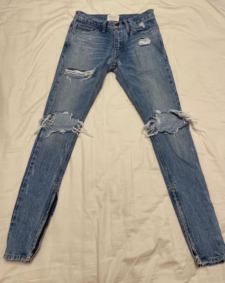 Fear of God Fear of God 4th 3batch Blue Denim - dmc Size US 28 / EU 44 - 1 Thumbnail