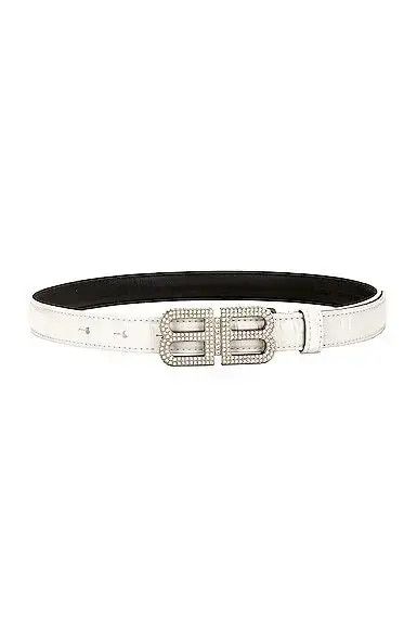 o1bcso1str1024 Size: 80 / BB Hourglass Thin Belt Crocodile