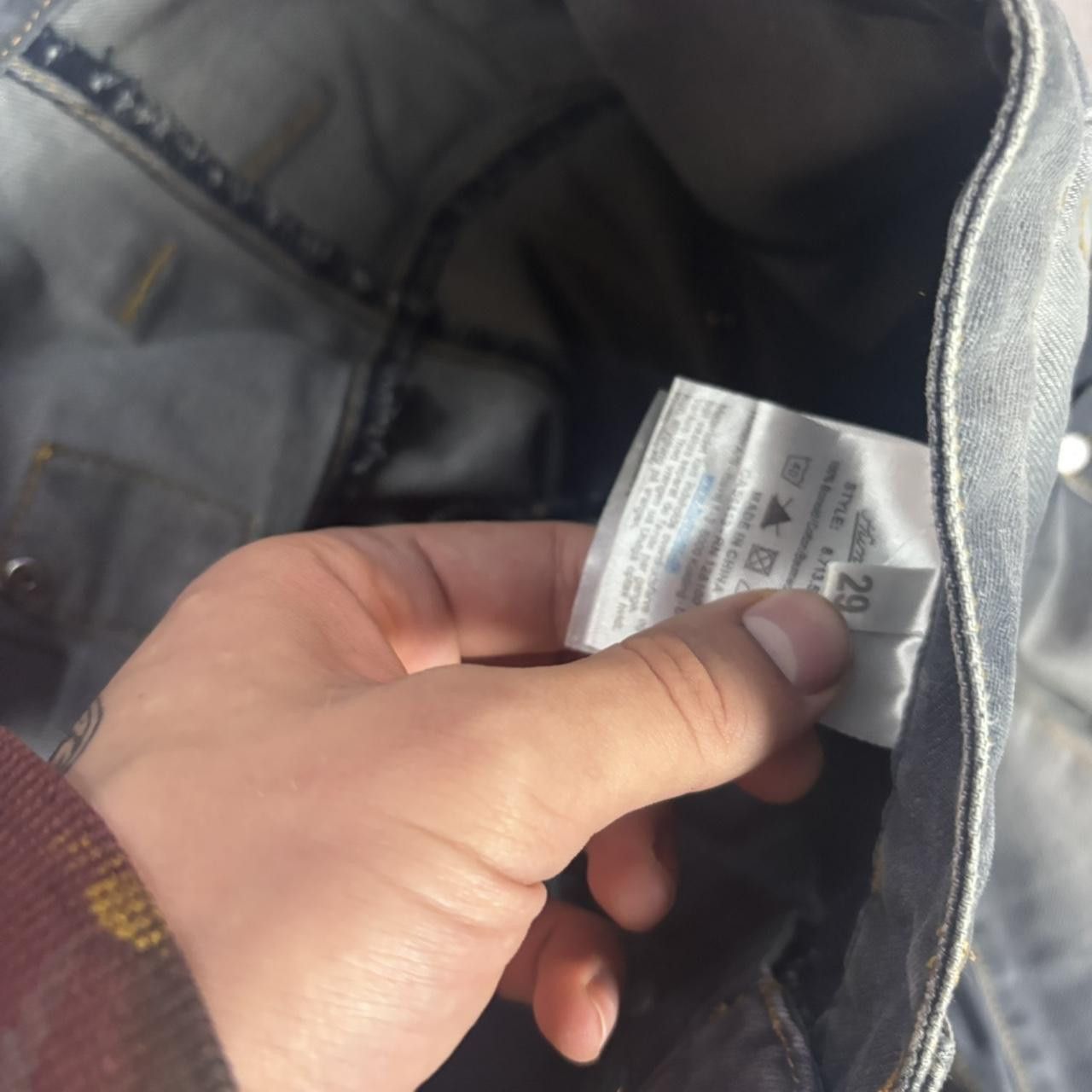 Japanese Brand × Vintage Vintage y2k affliction style faded opium jeans Size US 29 - 4 Thumbnail