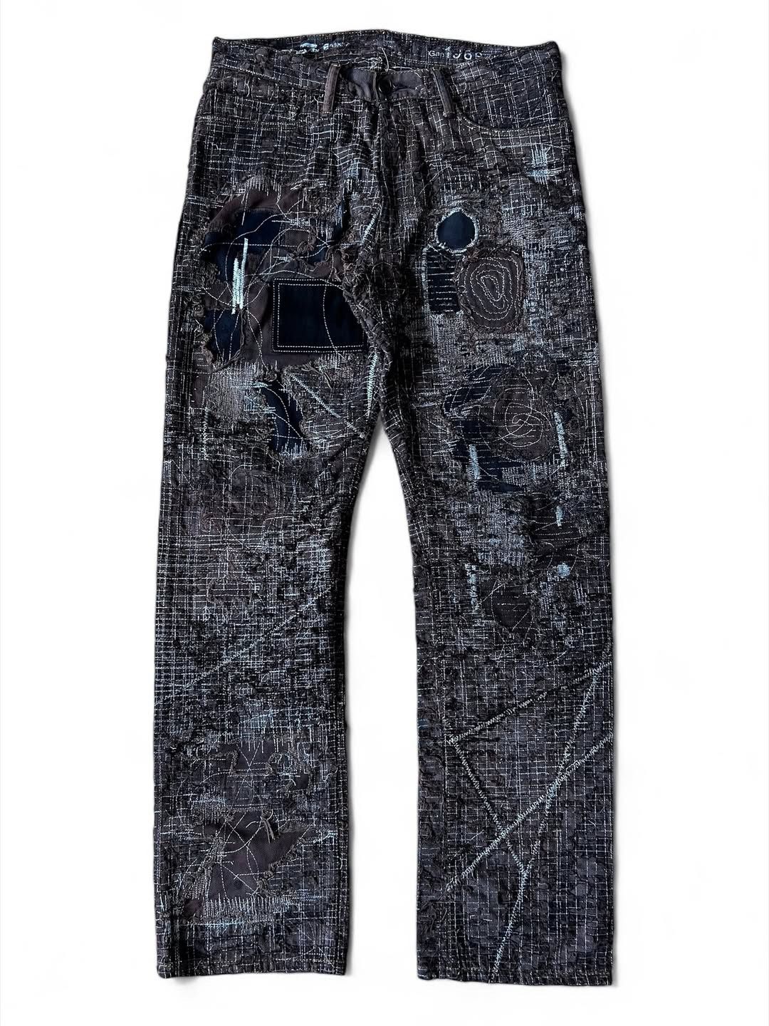 Kapital KAPITAL INSPIRED 1/1 BORO REPAIRED DENIM Size US 33 - 1 Thumbnail