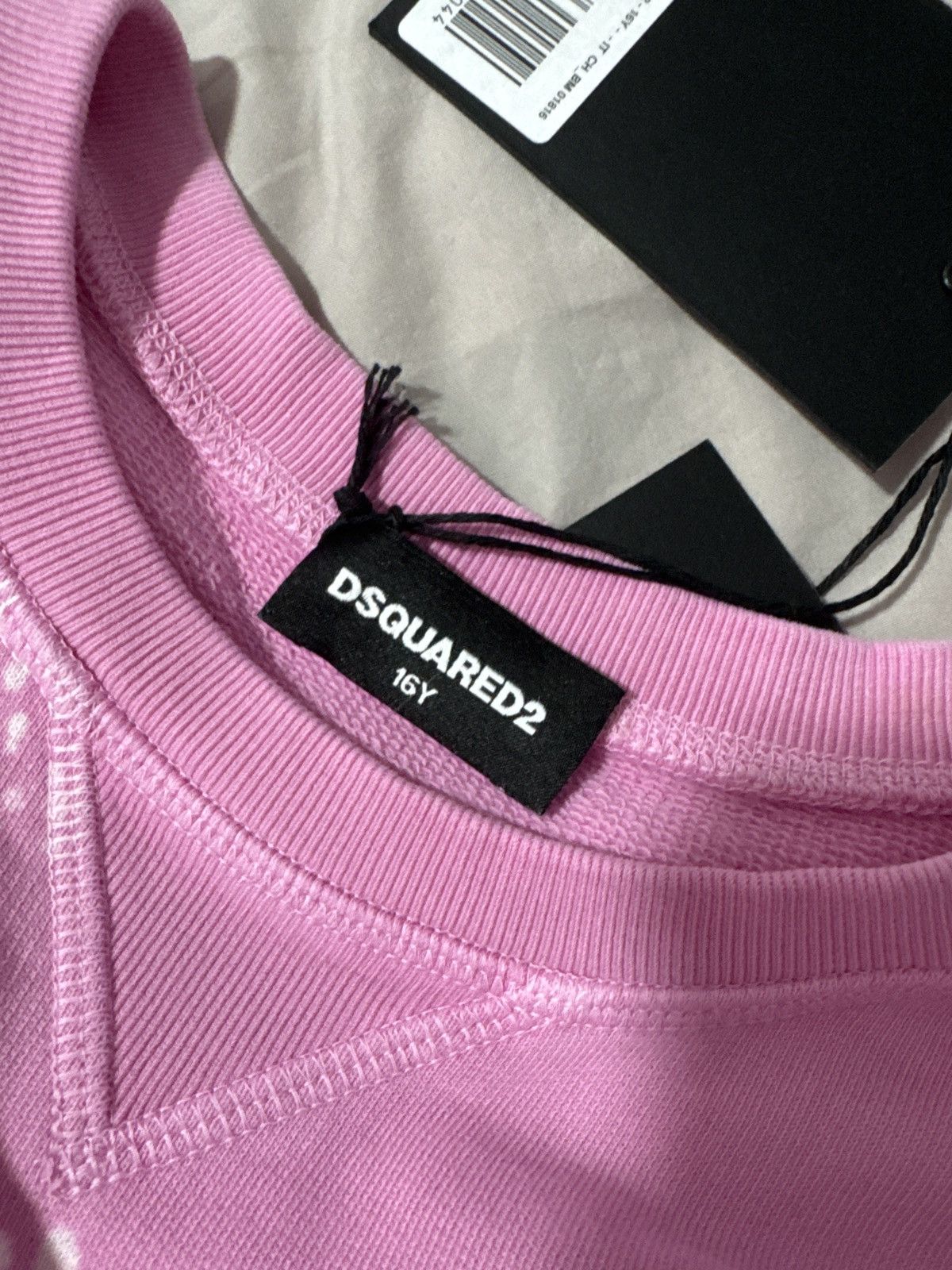 Dsquared2 DSQUARED2 Kids Logo-Printed Lace-Trim Crewneck Sweatshirt Size S / US 4 / IT 40 - 12 Thumbnail