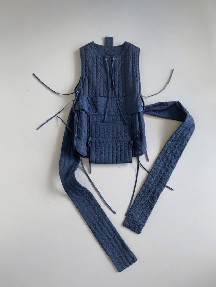 image of Craig Green Samurai Vest in Navy, Men's (Size Medium)