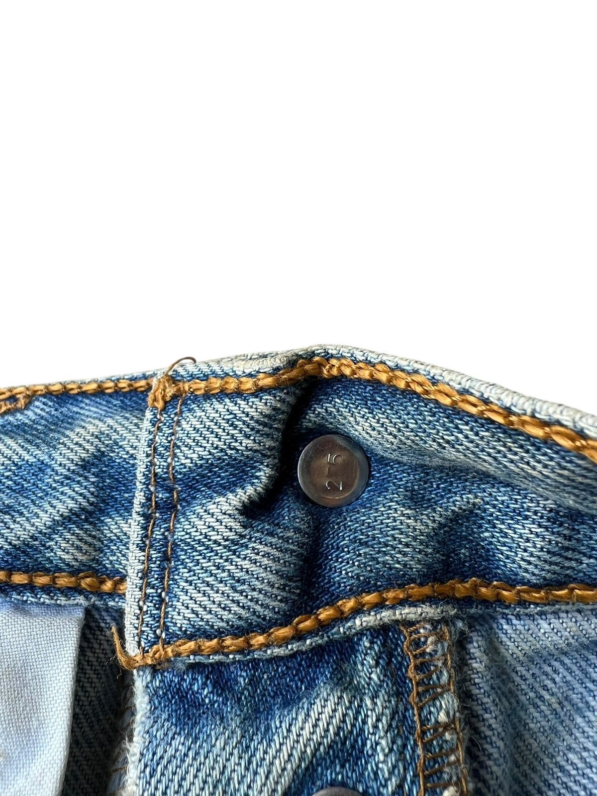 Levi's Vintage 1996 Levi’s 501 X Aditi Art Dirty Denim Jeans Size US 29 - 23 Thumbnail