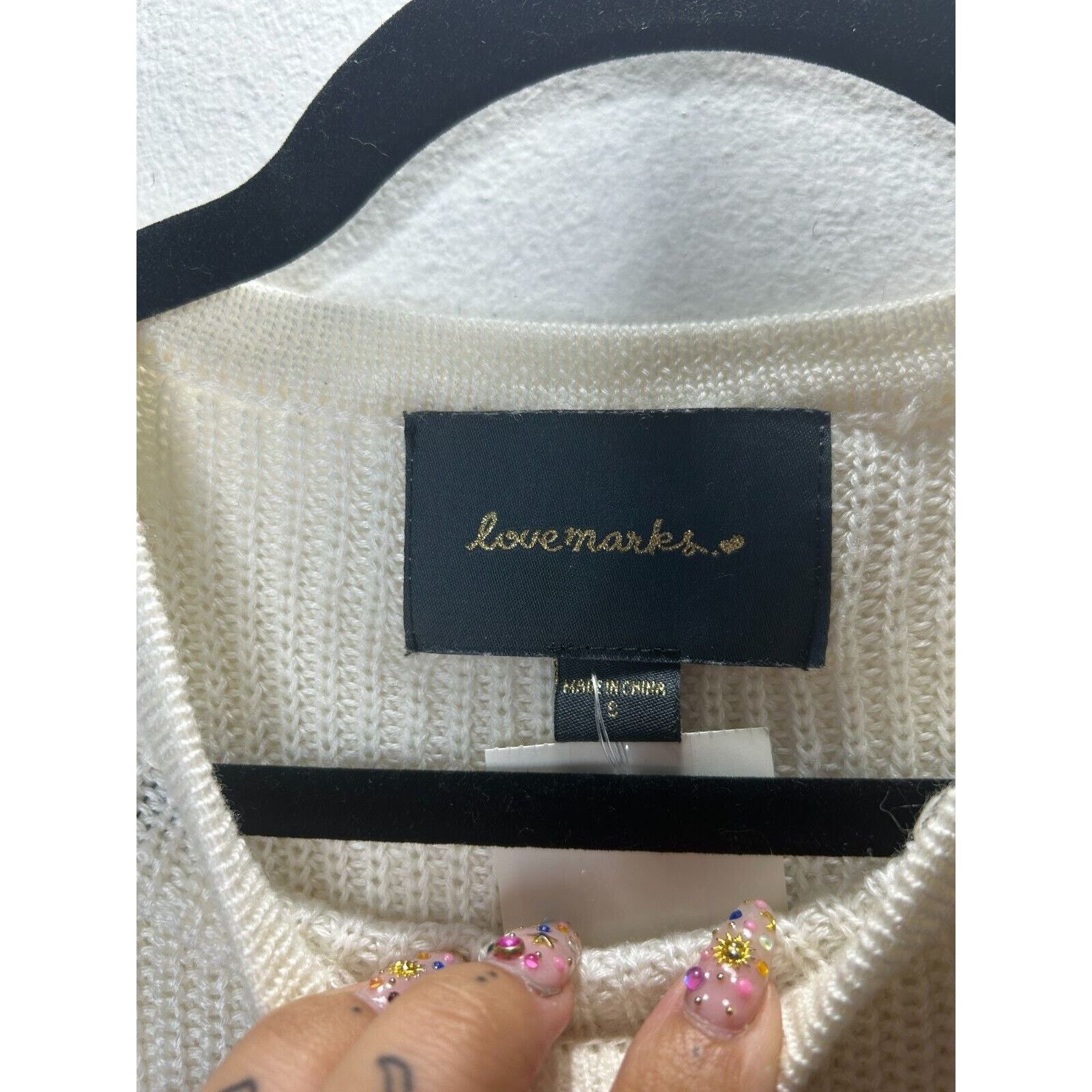 Other Lovemarks Ivory Knit Short Cuffed Sleeve High Low Sweater S Size S / US 4 / IT 40 - 5 Thumbnail