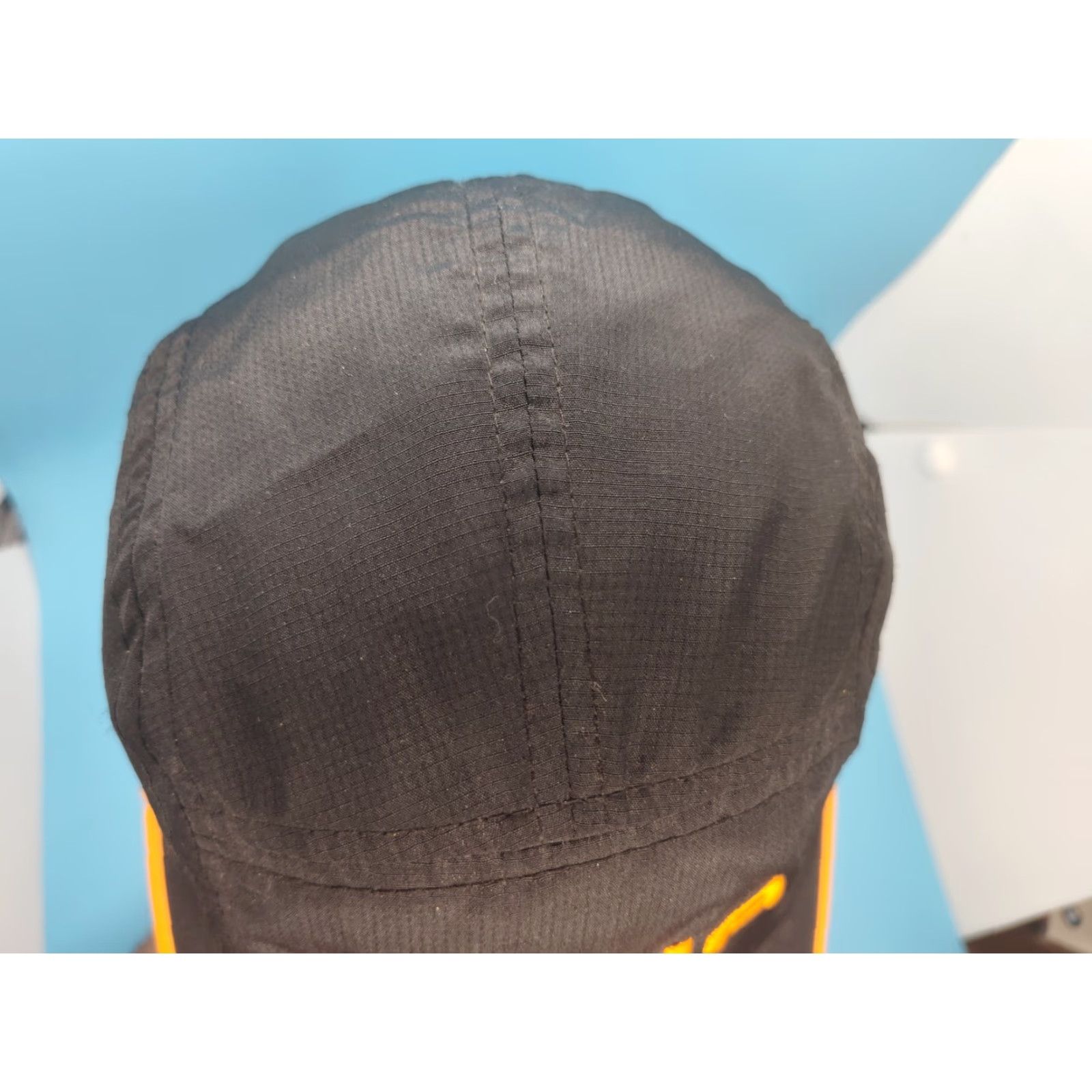 LOWA Lowa Head Sweats 5 Panel Hat Polyester Black Lightweight Running Cap Adjustable Size ONE SIZE - 4 Thumbnail