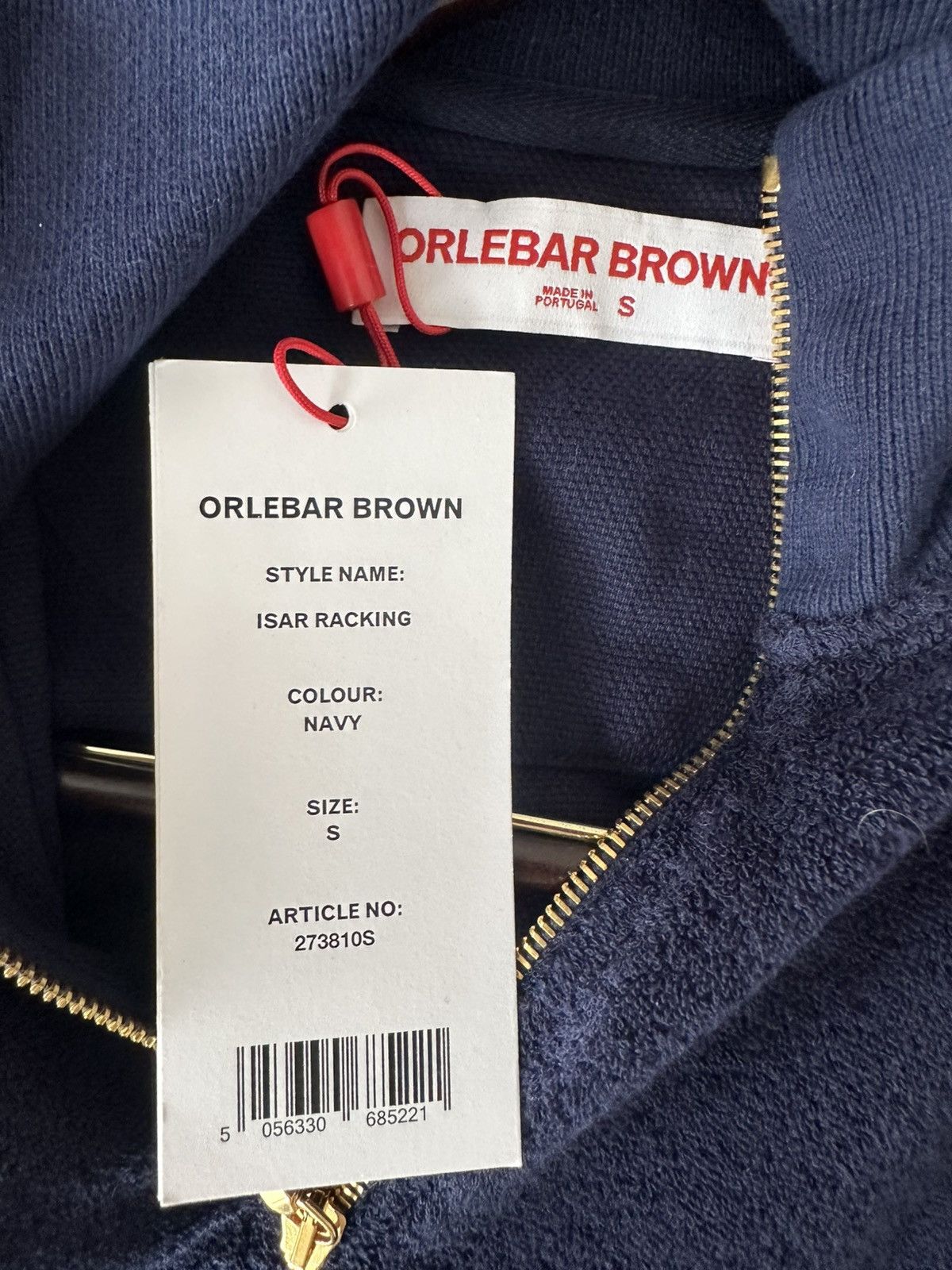 Orlebar Brown Orlebar Brown toweling half zip sweatshirt Size US S / EU 44-46 / 1 - 5 Thumbnail