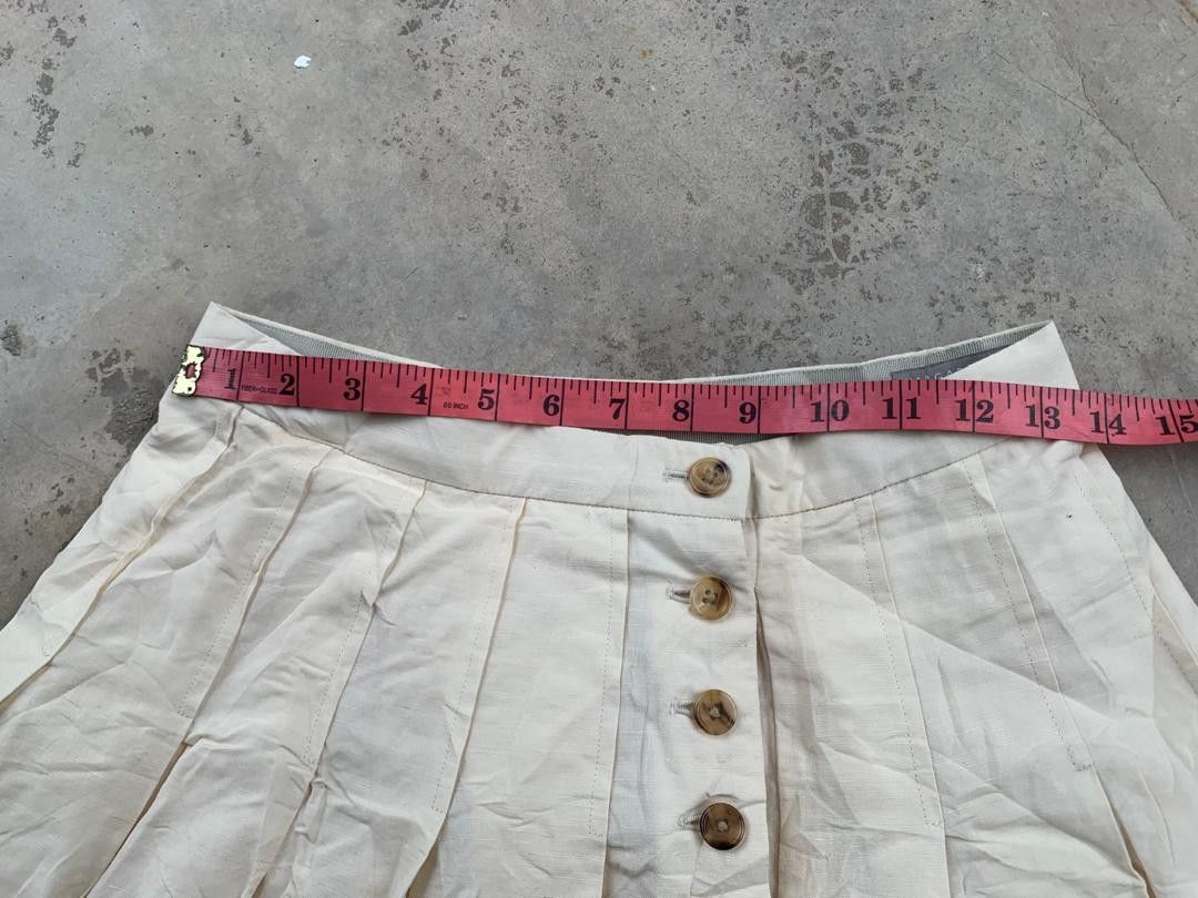 Designer × Margaret Howell × Vintage Margaret Howell Button Midi Skirt Size 27" / US 4 / IT 40 - 6 Thumbnail