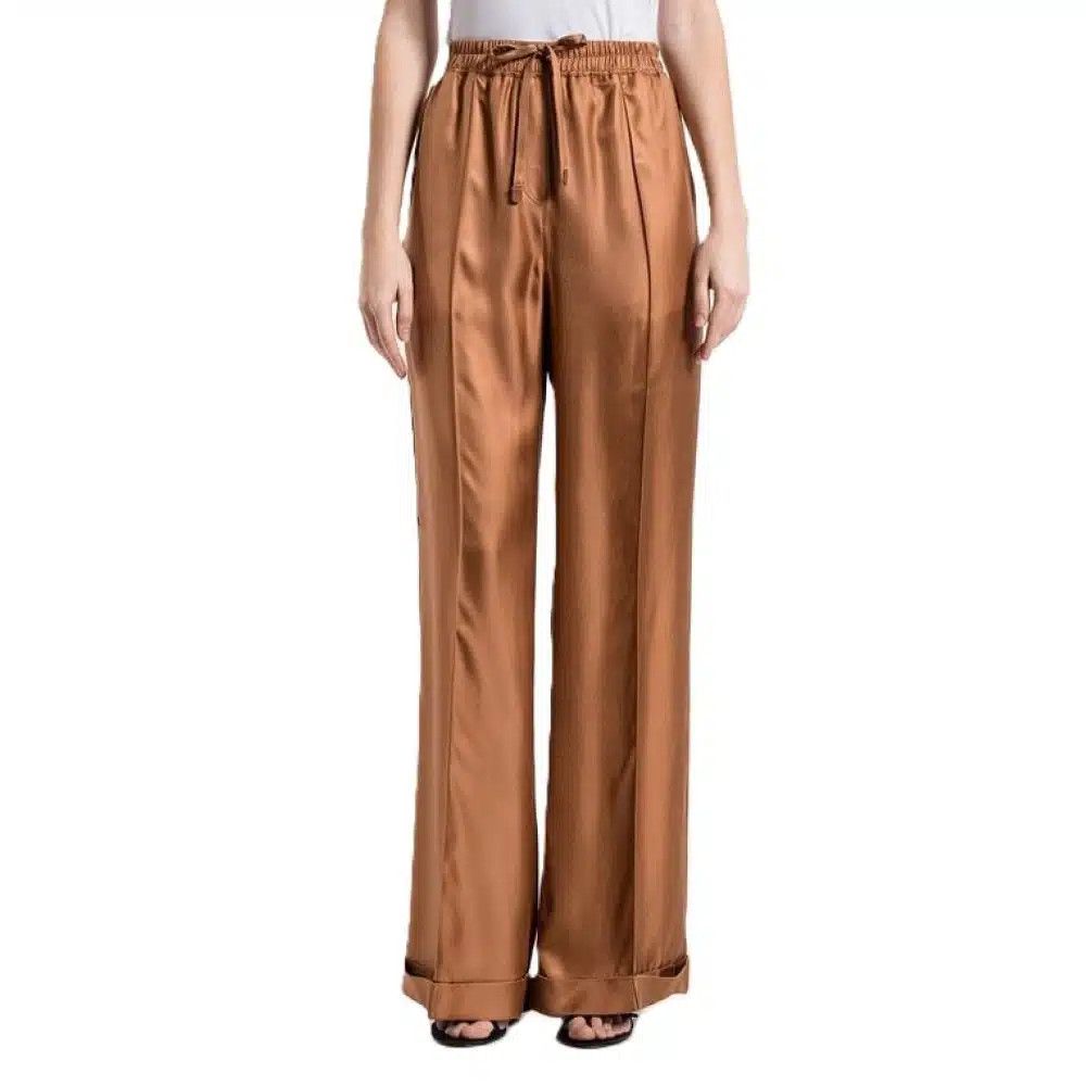 Tom Ford o1loc1c0526 PAW604 Silk Pajama Pant in Brown Size 28" / US 6 / IT 42 - 2 Thumbnail