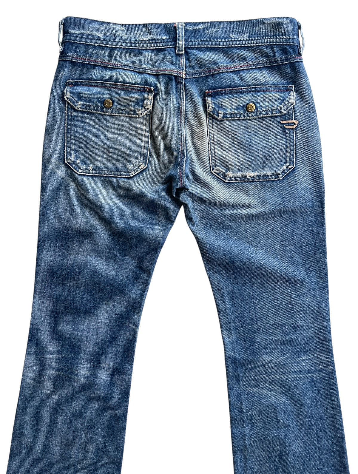 Diesel Diesel Distressed Flared Denim Size 29" - 7 Thumbnail