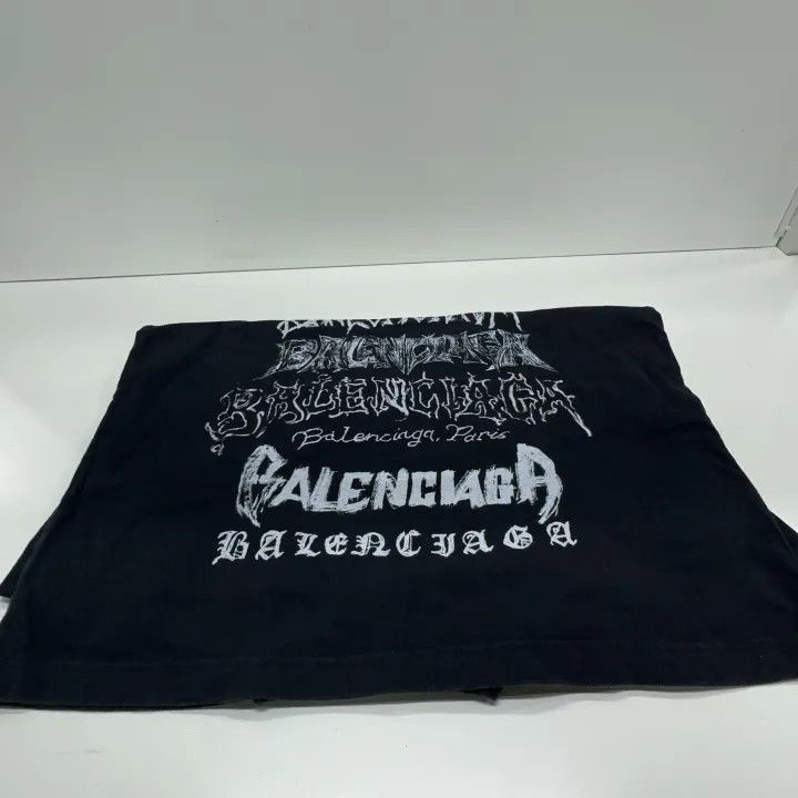 Balenciaga Balenciaga Balenciaga Logo Print Black Short Sleeve TShirt Size US XS / EU 42 / 0 - 7 Thumbnail