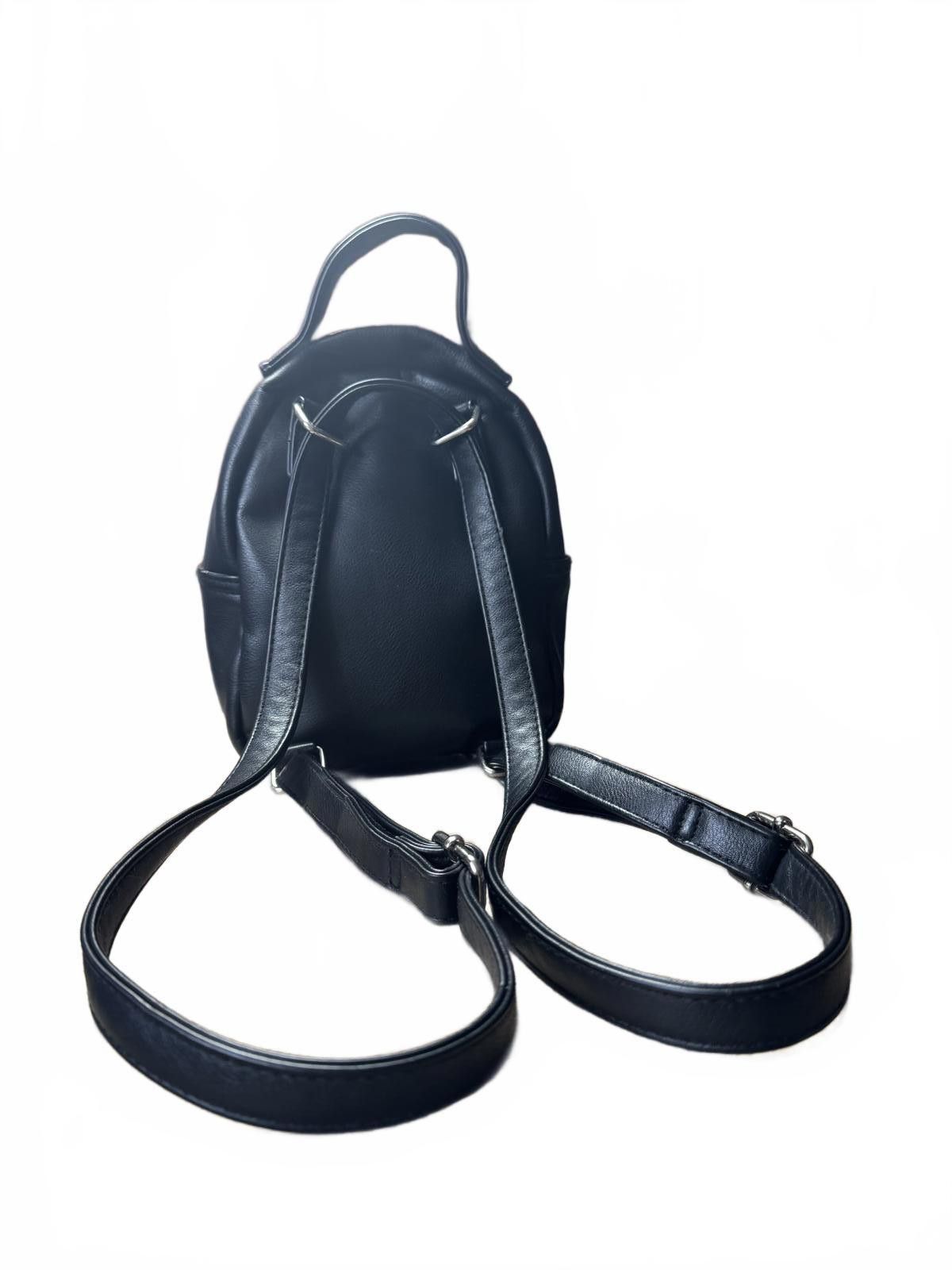 Other Wild Fable Compact Black Mini Backpack with Silver Zippers Size ONE SIZE - 2 Thumbnail