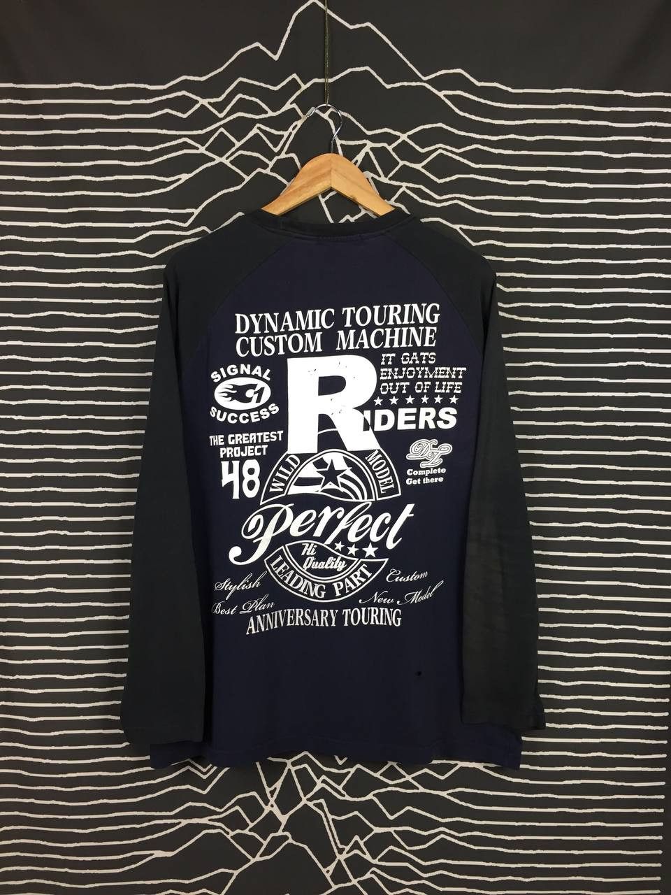 Japanese Brand × Vintage EXCUSE Dynamic Touring Custom Machine Raglan Tee Size US XXL / EU 58 / 5 - 1 Thumbnail