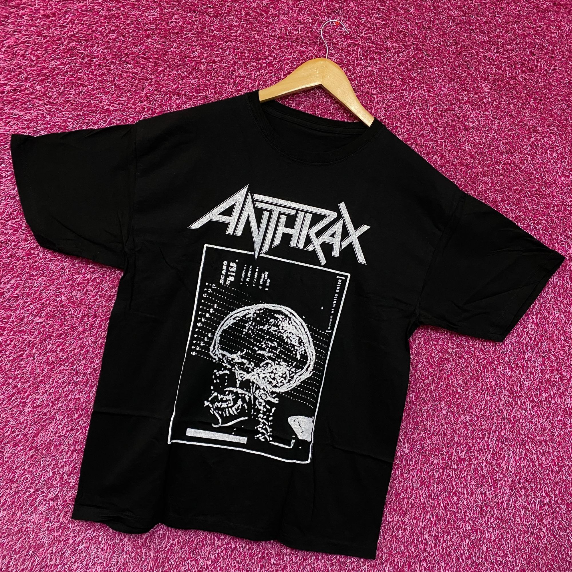 Band Tees Anthrax Sound of White Noise Album Thrash Metal Band Tee lar Size US L / EU 52-54 / 3 - 3 Thumbnail