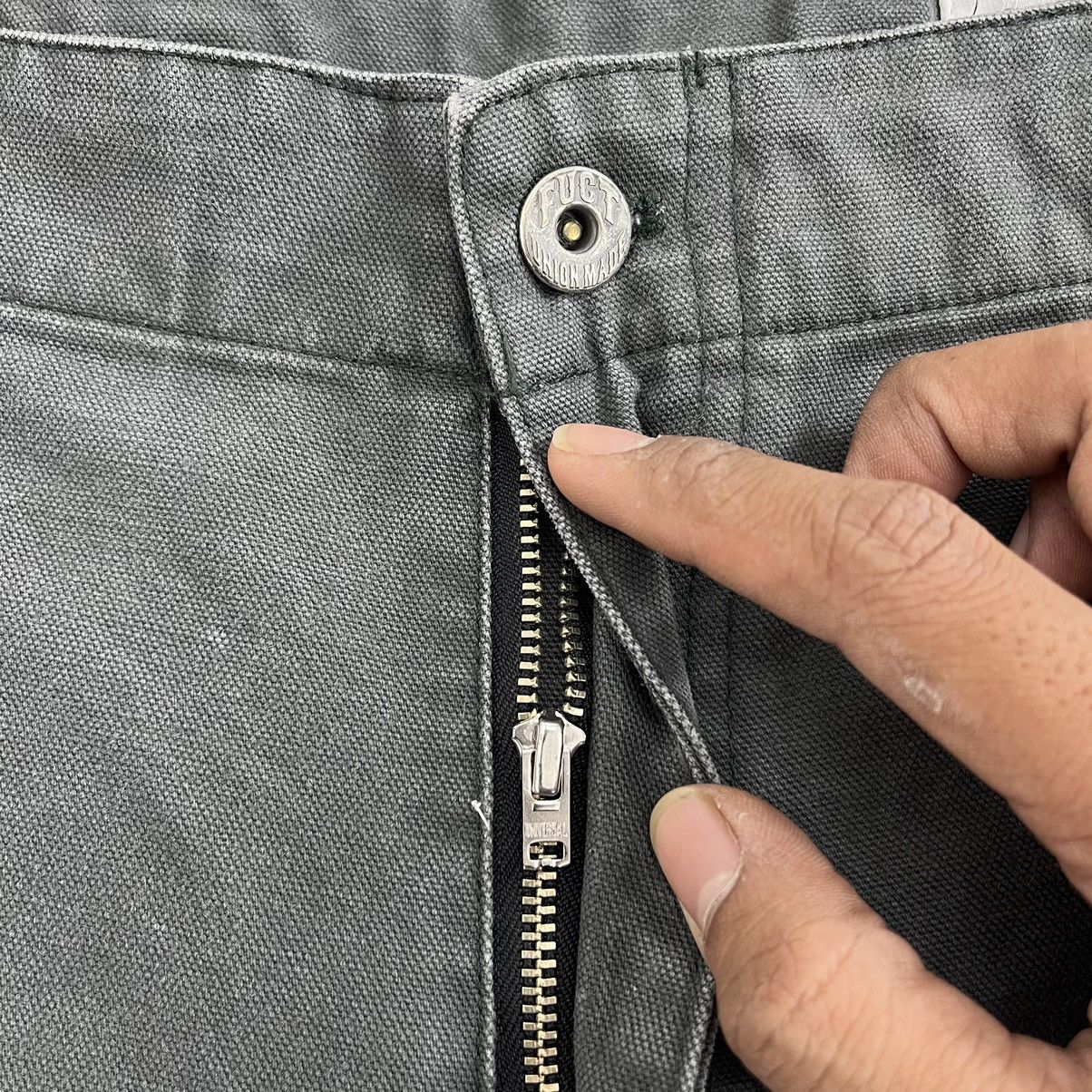 FUCT × Vintage Vintage FUCT SSDD Skateboards Carpenter Canvas Pants Size US 34 / EU 50 - 15 Thumbnail
