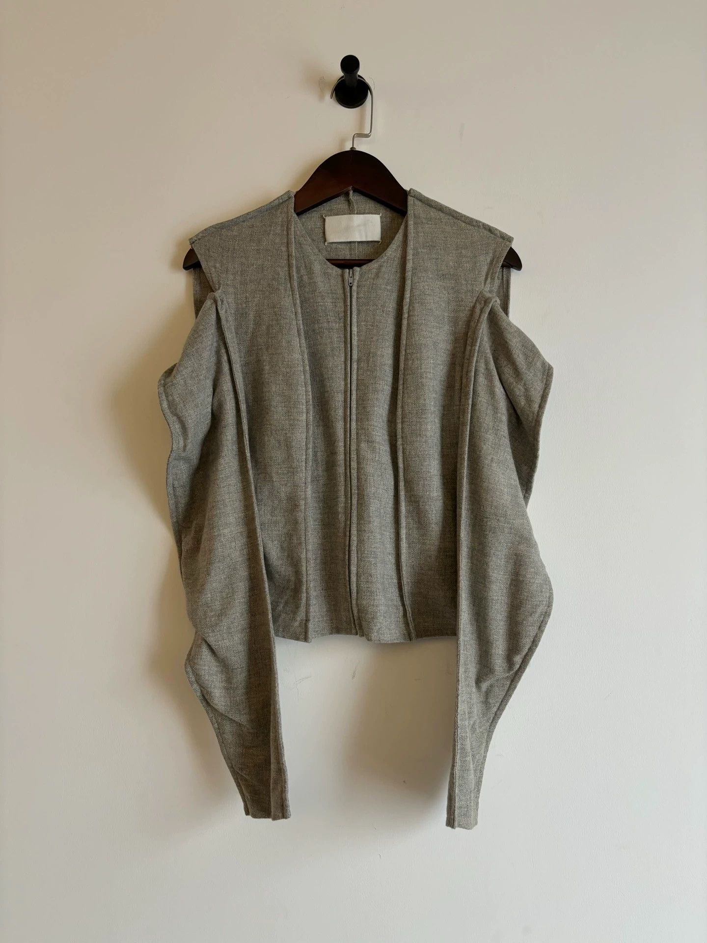 Maison Margiela MMM SS1998 Flat Wool Jacket 36 Women’s White Label Size XS / US 0-2 / IT 36-38 - 4 Thumbnail