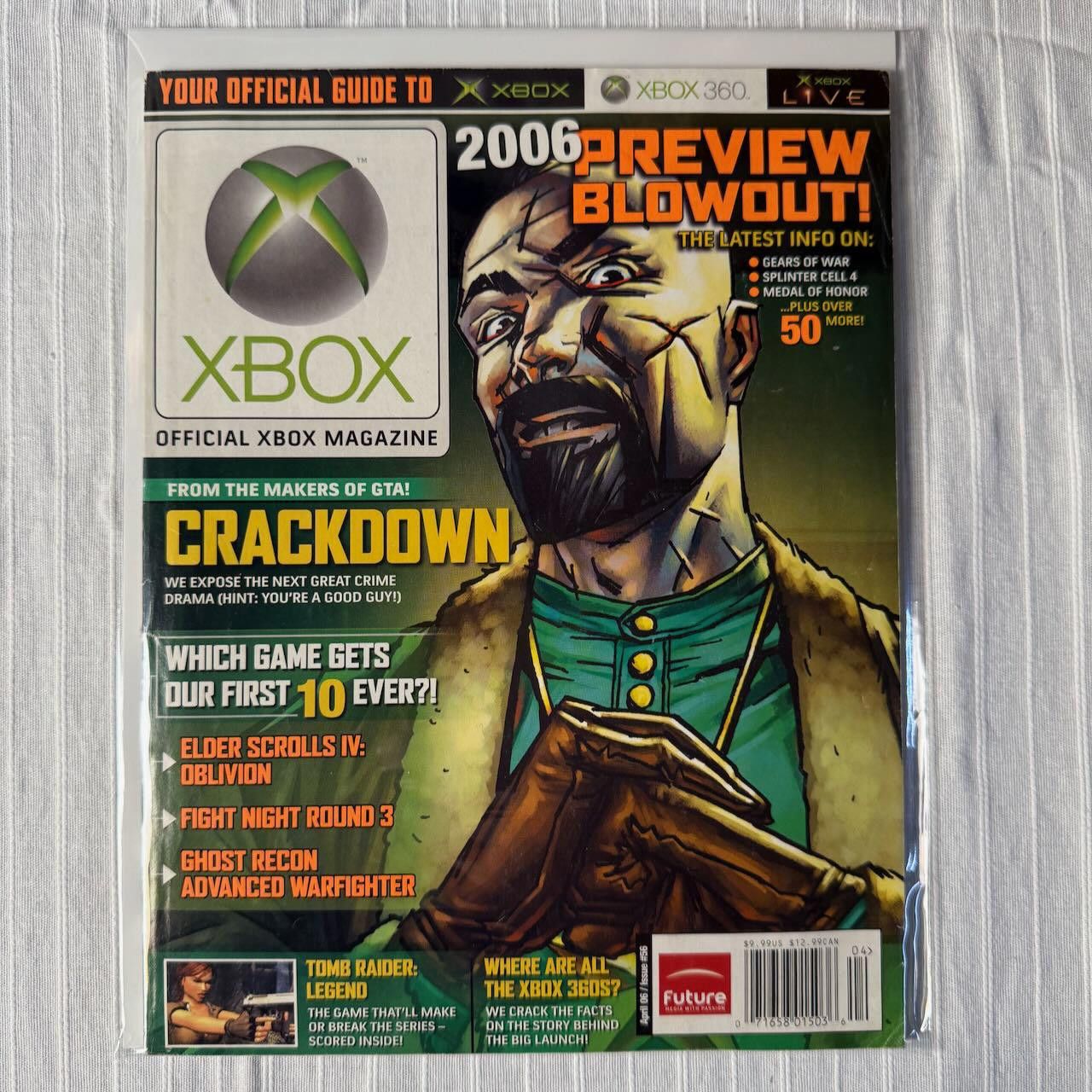 Other VTG XBOX Magazine #56 April 2006 Crackdown Preview w/ Poster Size ONE SIZE - 11 Thumbnail
