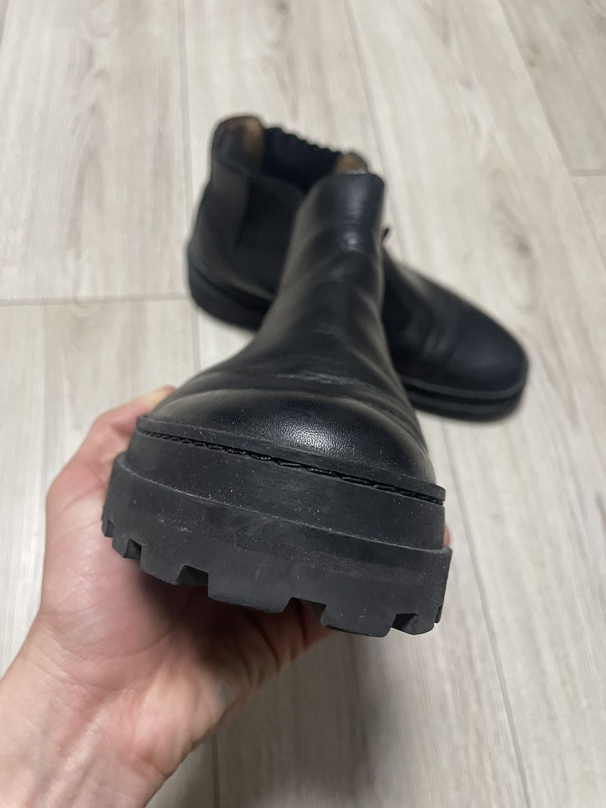 A.P.C. APC Leather Chelsea Black Classic Boot 27.5 cm Size US 10 / EU 43 - 10 Thumbnail