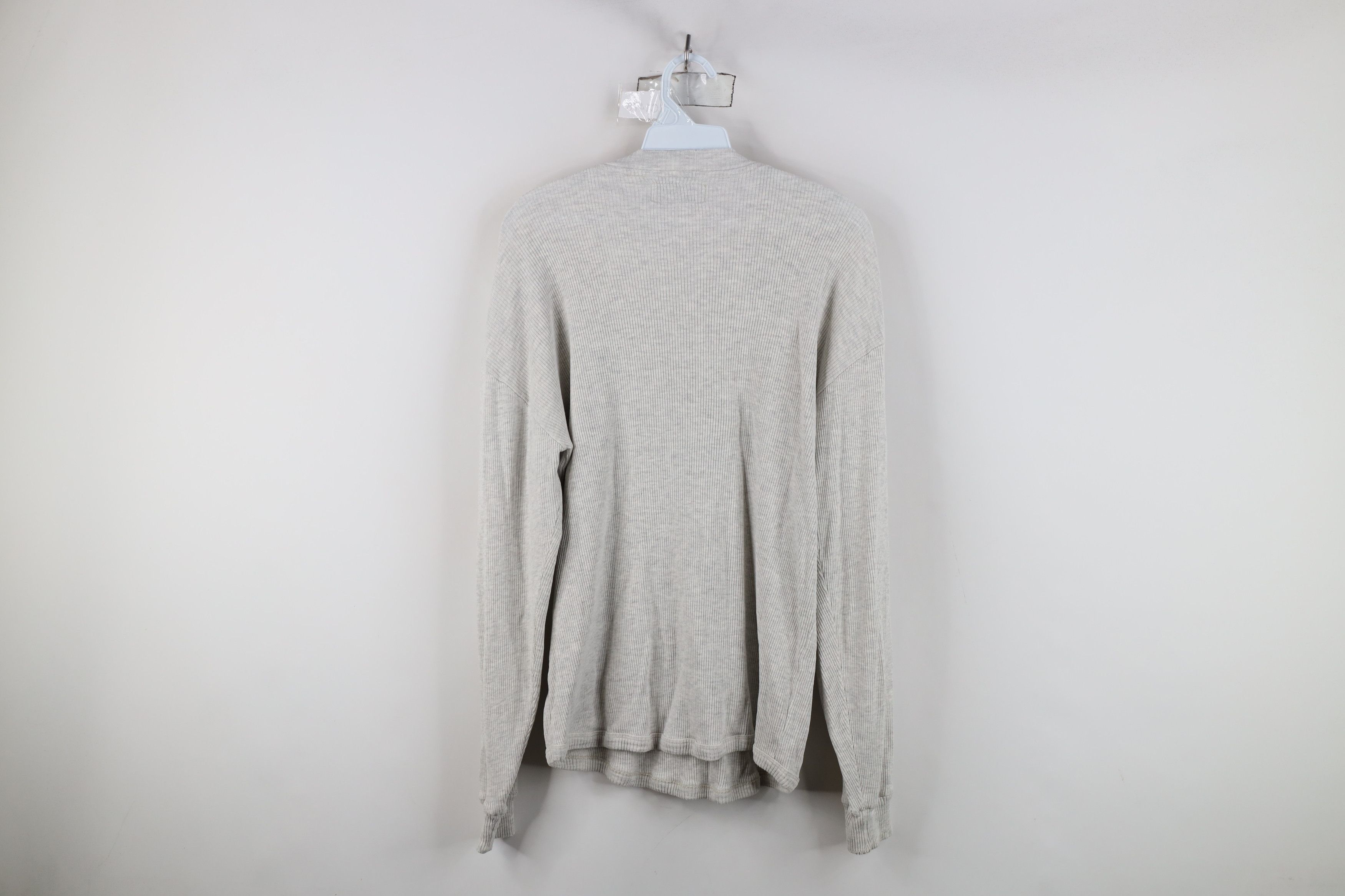 Vintage Vintage 90s Streetwear Knit Long Sleeve Henley T-Shirt Size US M / EU 48-50 / 2 - 12 Thumbnail