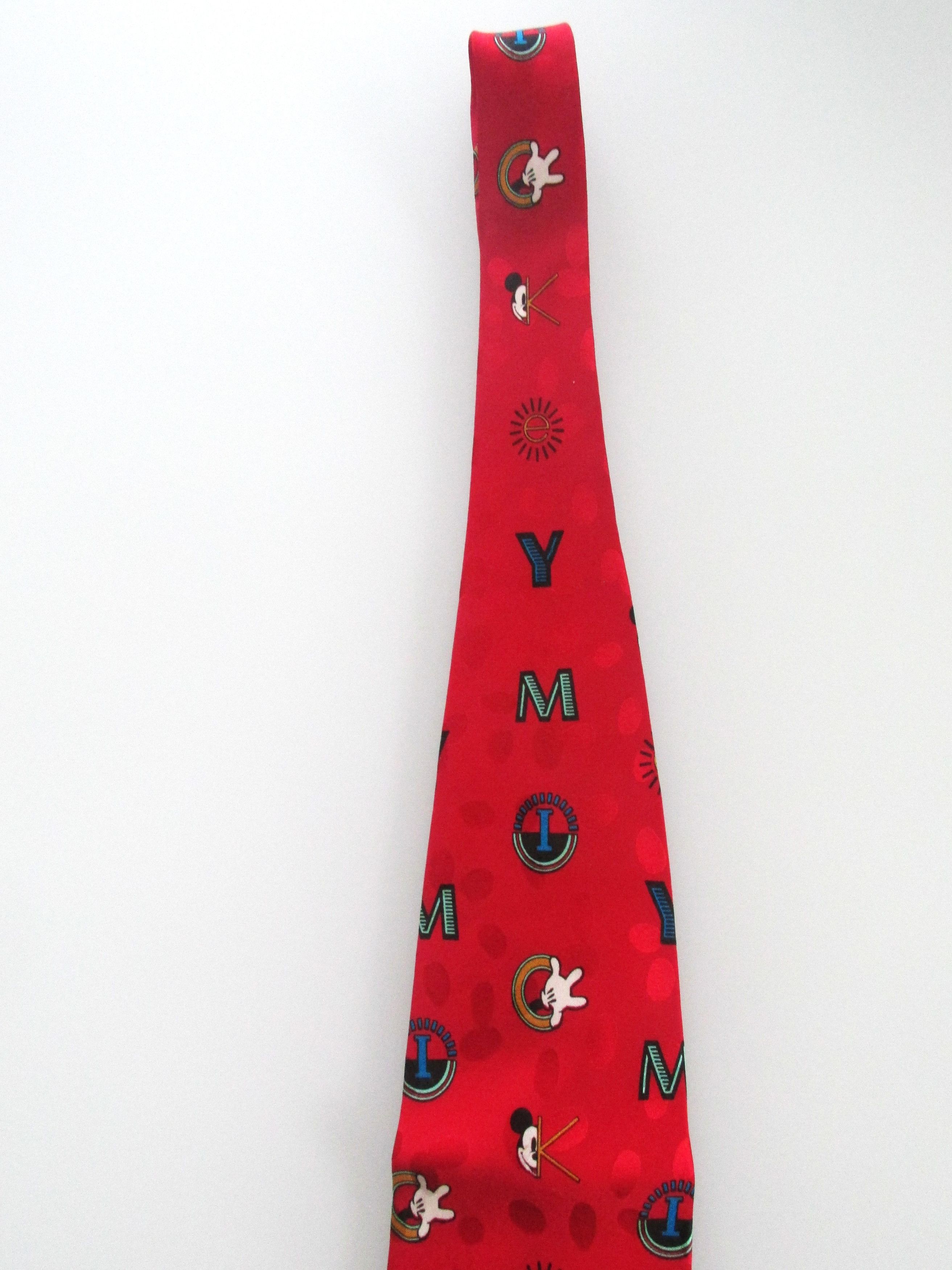 Disney Mickey Mouse/Disney Men's Silk Tie Size ONE SIZE - 3 Thumbnail