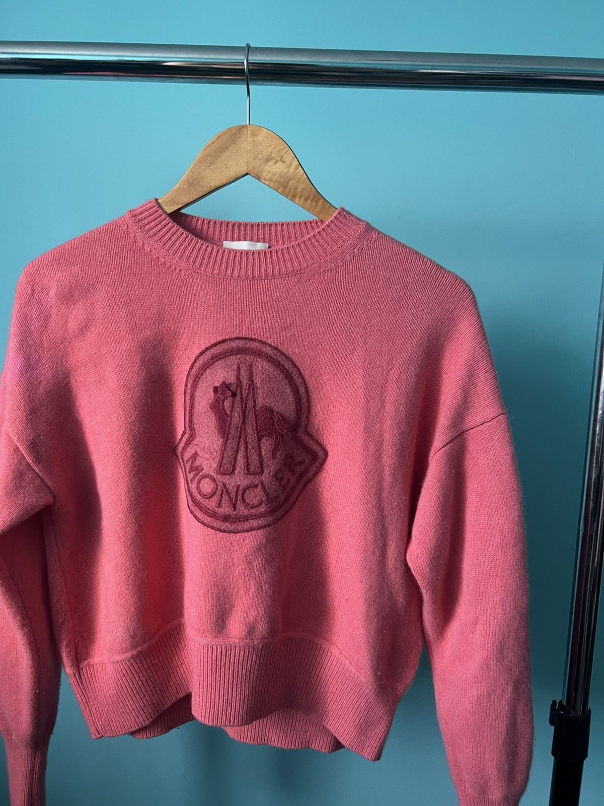 Moncler Moncler Big Logo Maglione Tricot Sweater Size S / US 4 / IT 40 - 3 Thumbnail