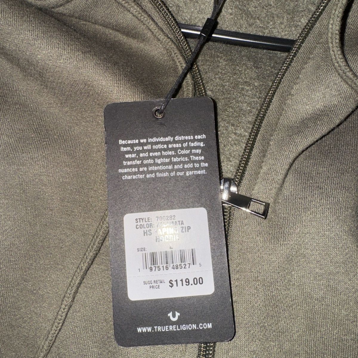 True Religion True Religion HS Taping Zip Hoodie Size L Size US L / EU 52-54 / 3 - 7 Thumbnail