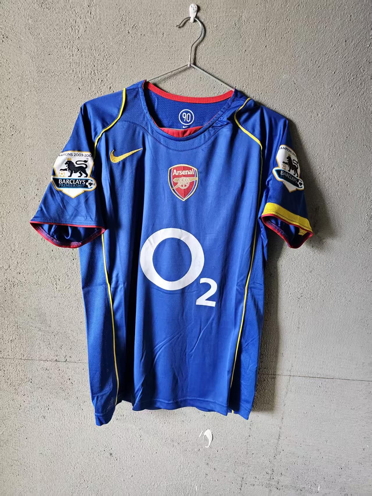 Other 2004 2005 Arsenal #14 Thierry Henry Jersey Blue Size US L / EU 52-54 / 3 - 2 Thumbnail
