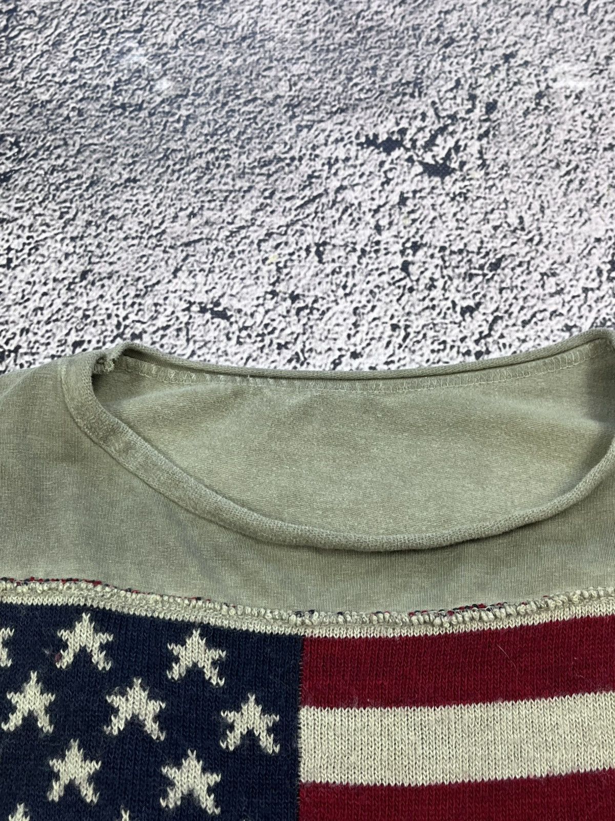 Vintage Vintage Y2K Faded Ralph Vibe USA Knit Flag sweatshirt Size L / US 10 / IT 46 - 5 Thumbnail