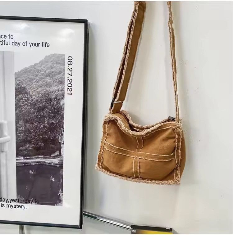 Japanese Brand × Vintage Canvas brown shoulder bag Size ONE SIZE - 5 Thumbnail