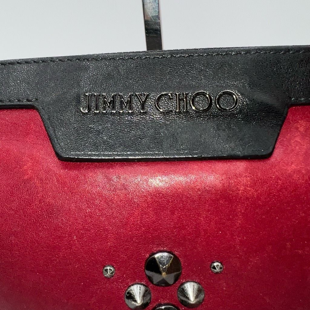 Jimmy Choo Jimmy Choo Laptop Holder/Clutch/Wristlet Black and Red Leath Size ONE SIZE - 2 Thumbnail