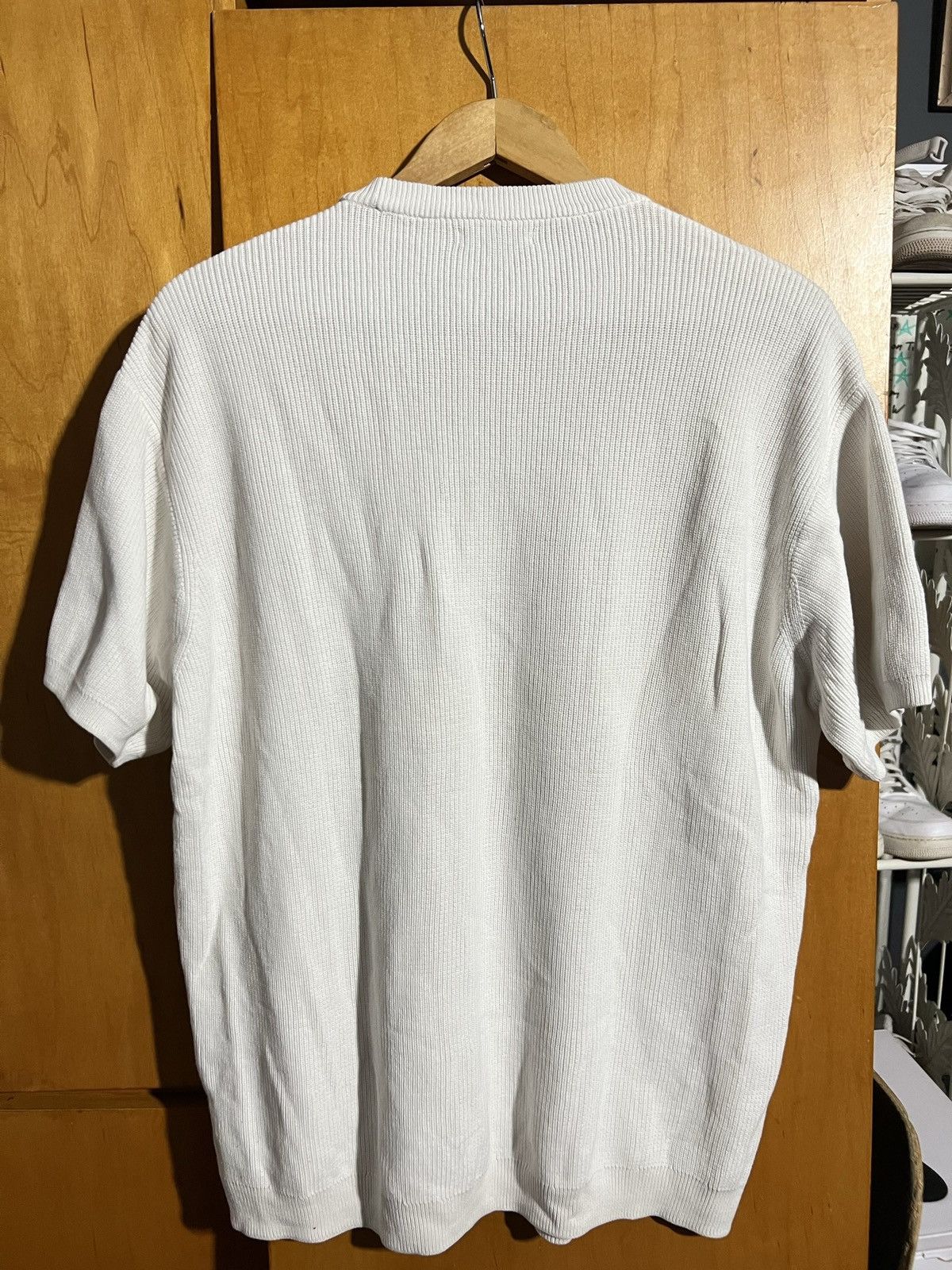 Zara ZARA SPAIN Knit Short Sleeve Sweater Cream Shirt Size US M / EU 48-50 / 2 - 3 Thumbnail