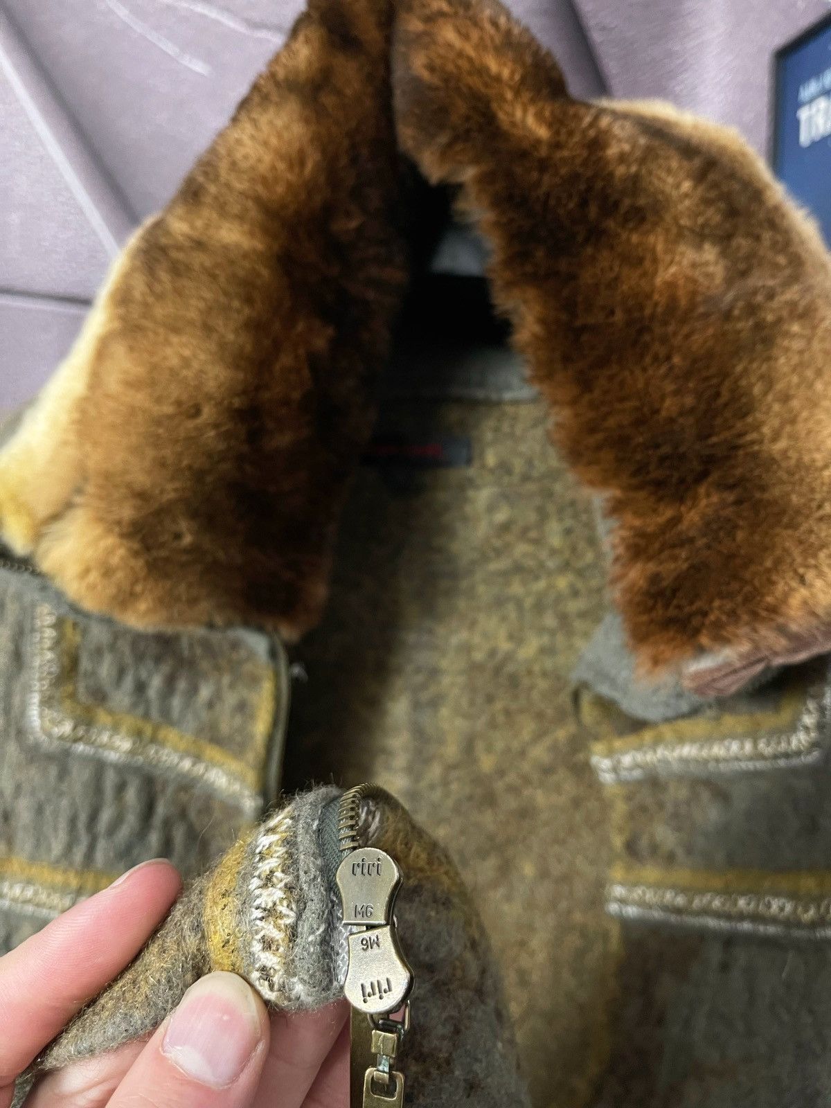 Roberto Cavalli × Vintage VINTAGE WOOL COAT with fur collar Roberto Cavalli Size M Size US M / EU 48-50 / 2 - 7 Thumbnail
