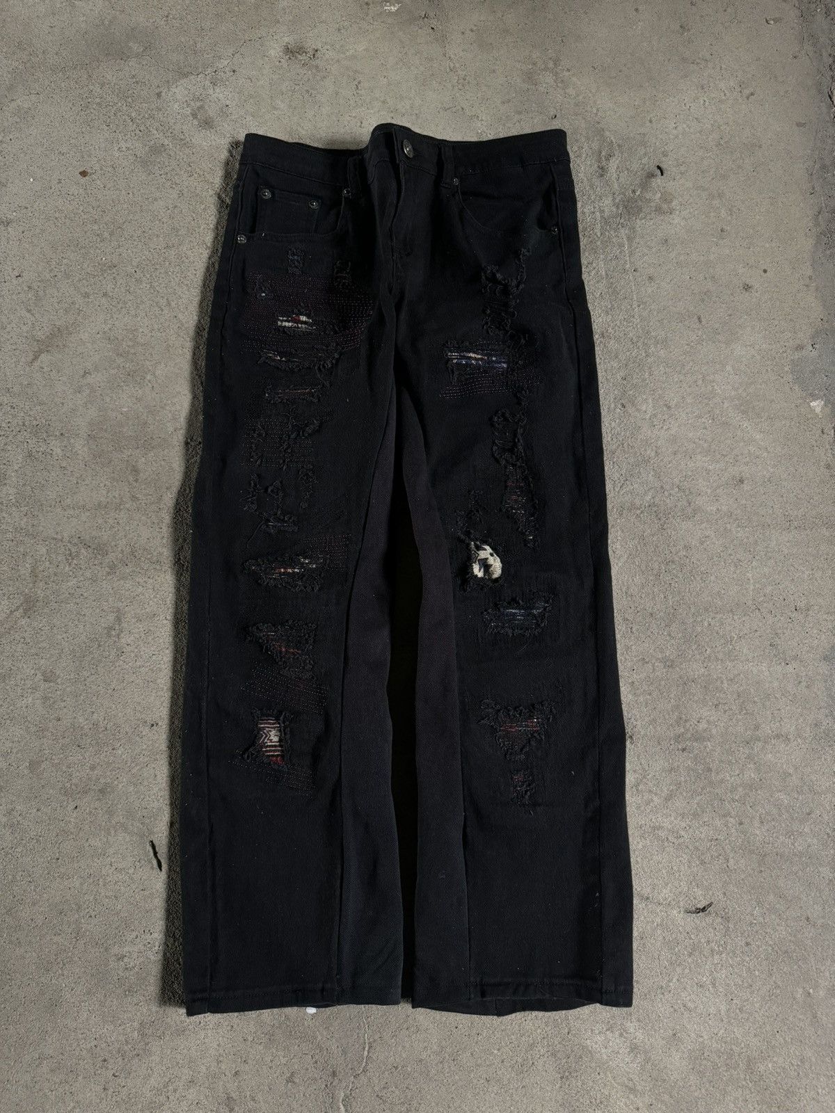 LAYERED BORO JEAN / BLK BRW