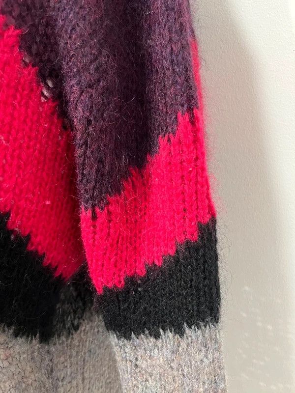 Diesel Diesel Mohair Pink Colorful Sweater Size L / US 10 / IT 46 - 6 Thumbnail