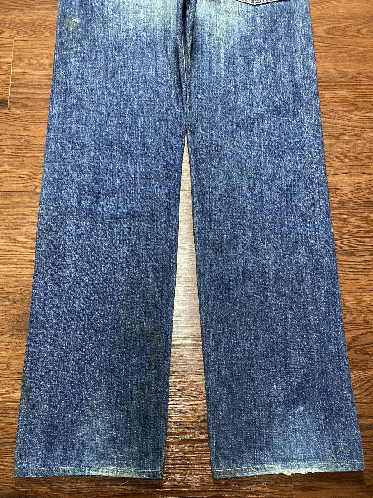 Japanese Brand Vintage Japanese Brands Bartack Selvedge Loose Jeans Size US 35 - 6 Thumbnail