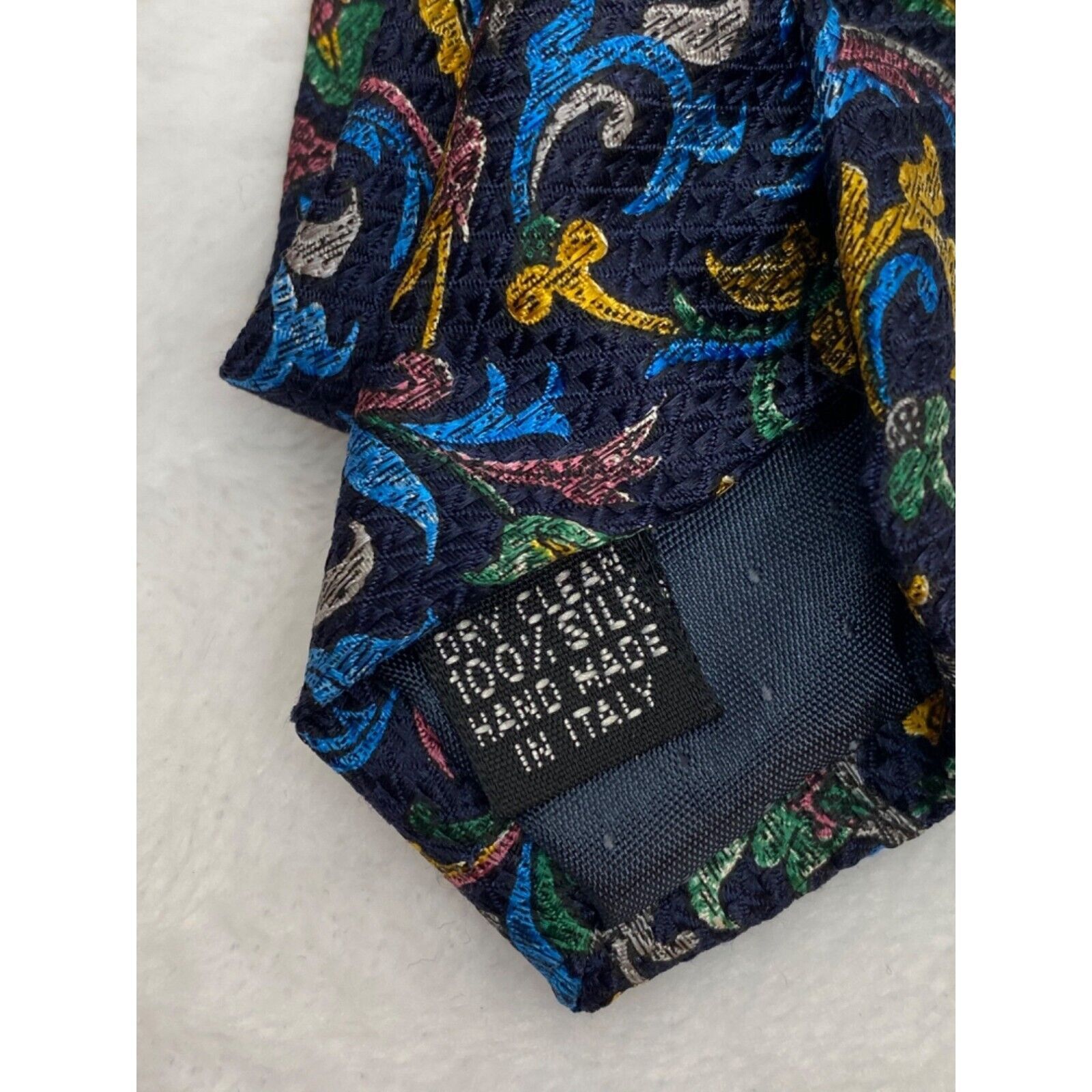 Enrico Coveri Enrico Coveri Neck Tie Point Filigree Silk Made in Italy 58" Size ONE SIZE - 3 Thumbnail