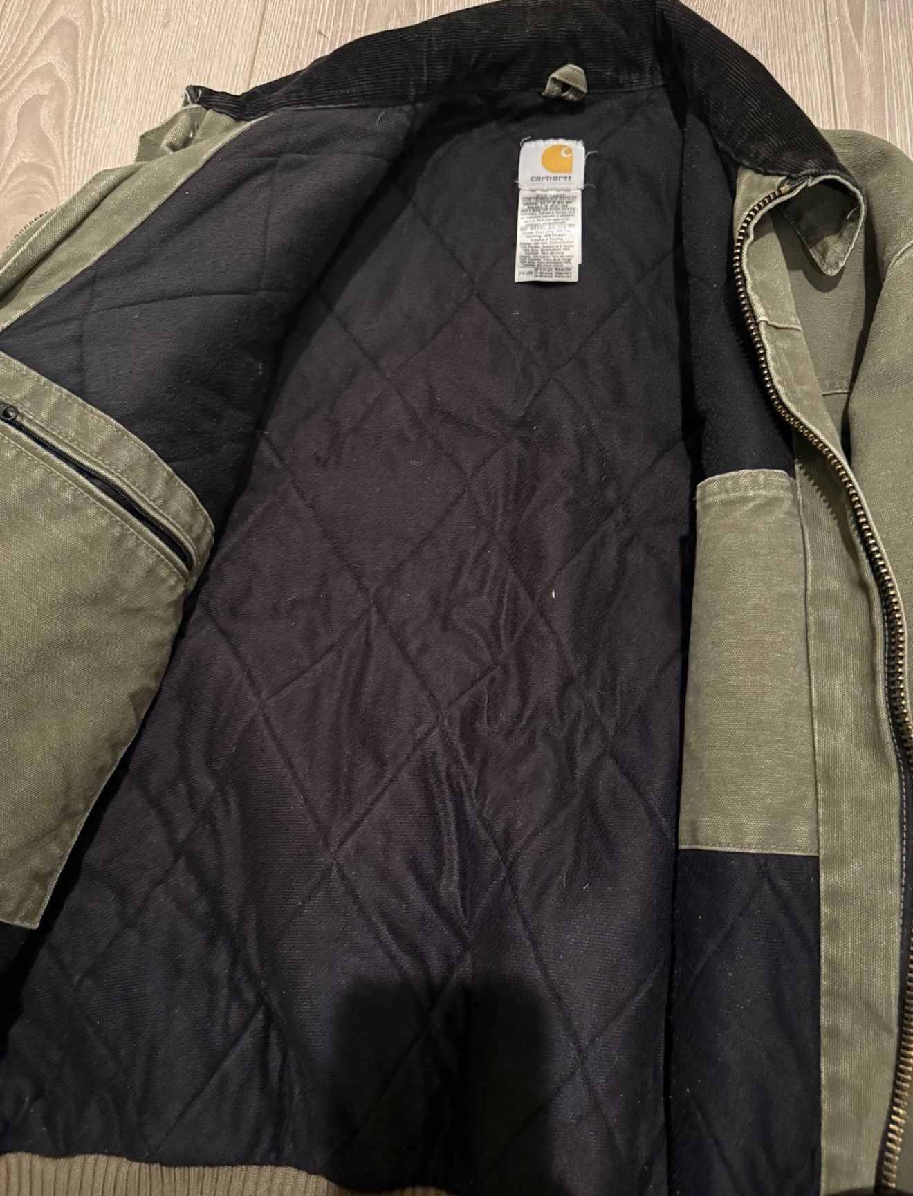 Carhartt Vintage Carhartt Santa Fe Jacket Work Canvas Jacket Olive Size US XL / EU 56 / 4 - 2 Thumbnail