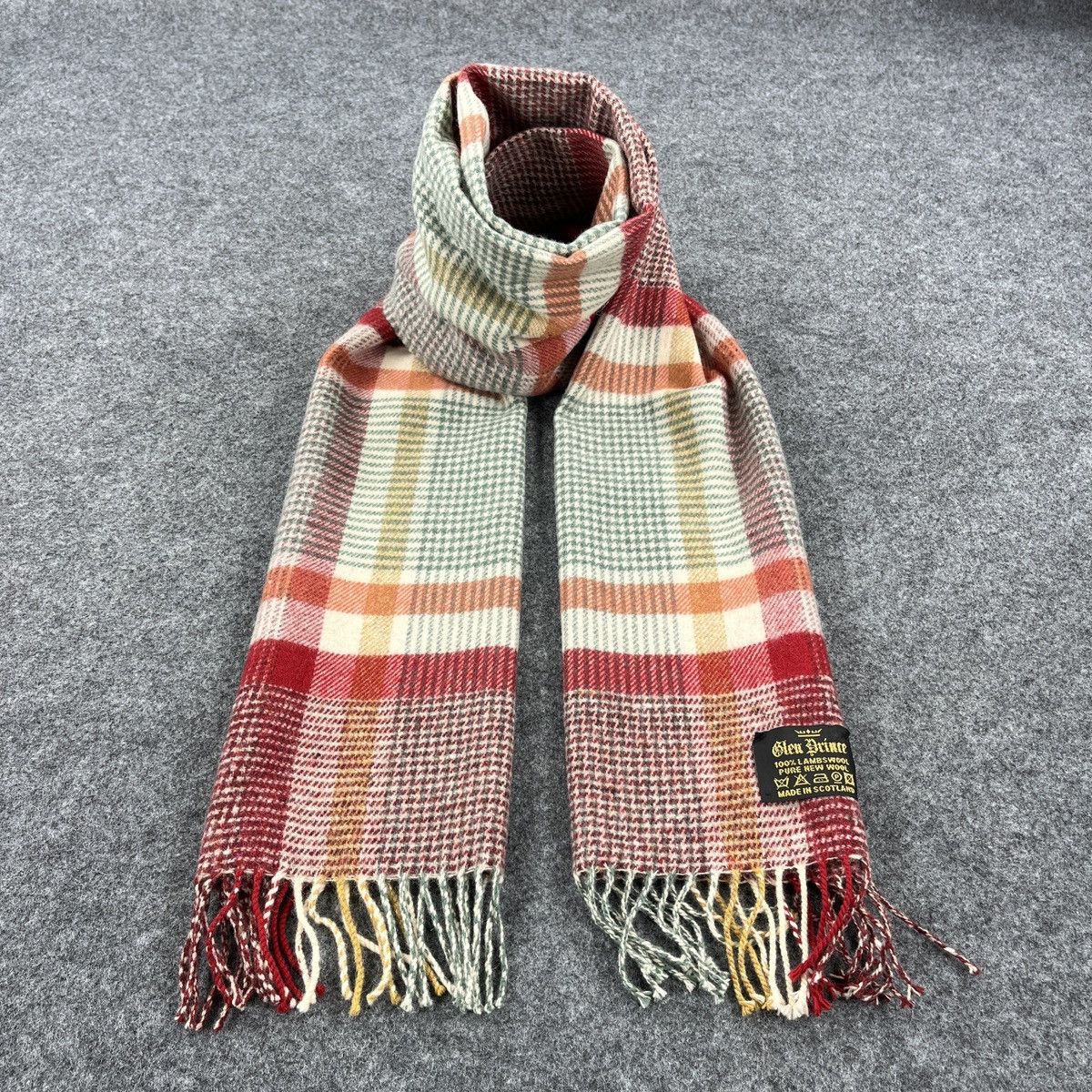 Vintage Glen Prince Scarf / Muffler / Neckwear T1551 Size ONE SIZE - 4 Thumbnail