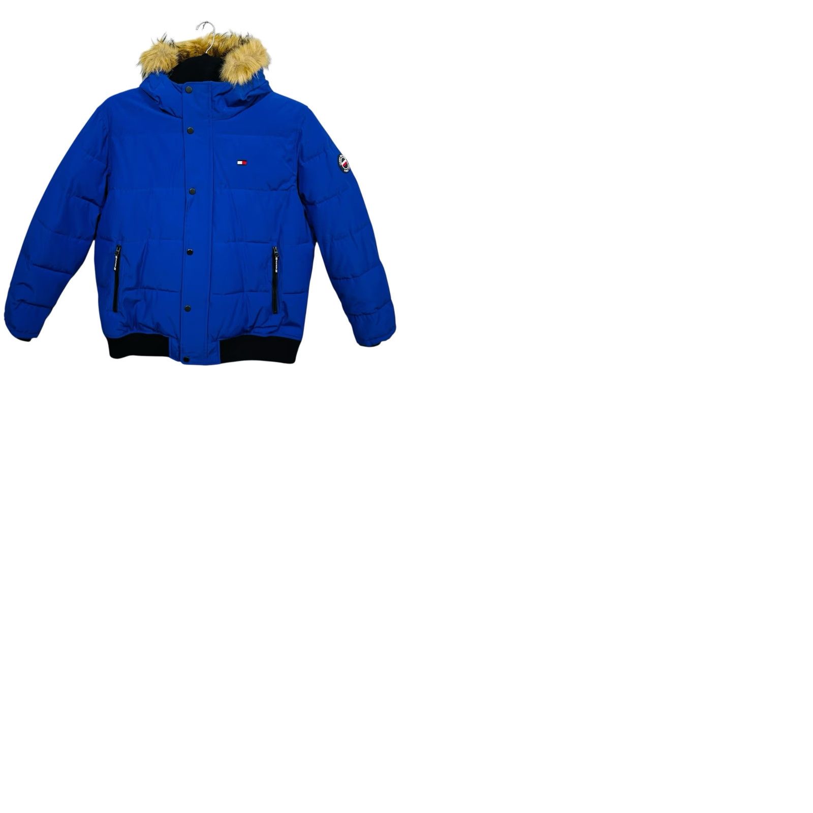 Tommy Hilfiger Tommy Hilfiger Mens Arctic Cloth Quilted Bomber Jacket XXL Atlantis Blue Size US XXL / EU 58 / 5 - 9 Thumbnail