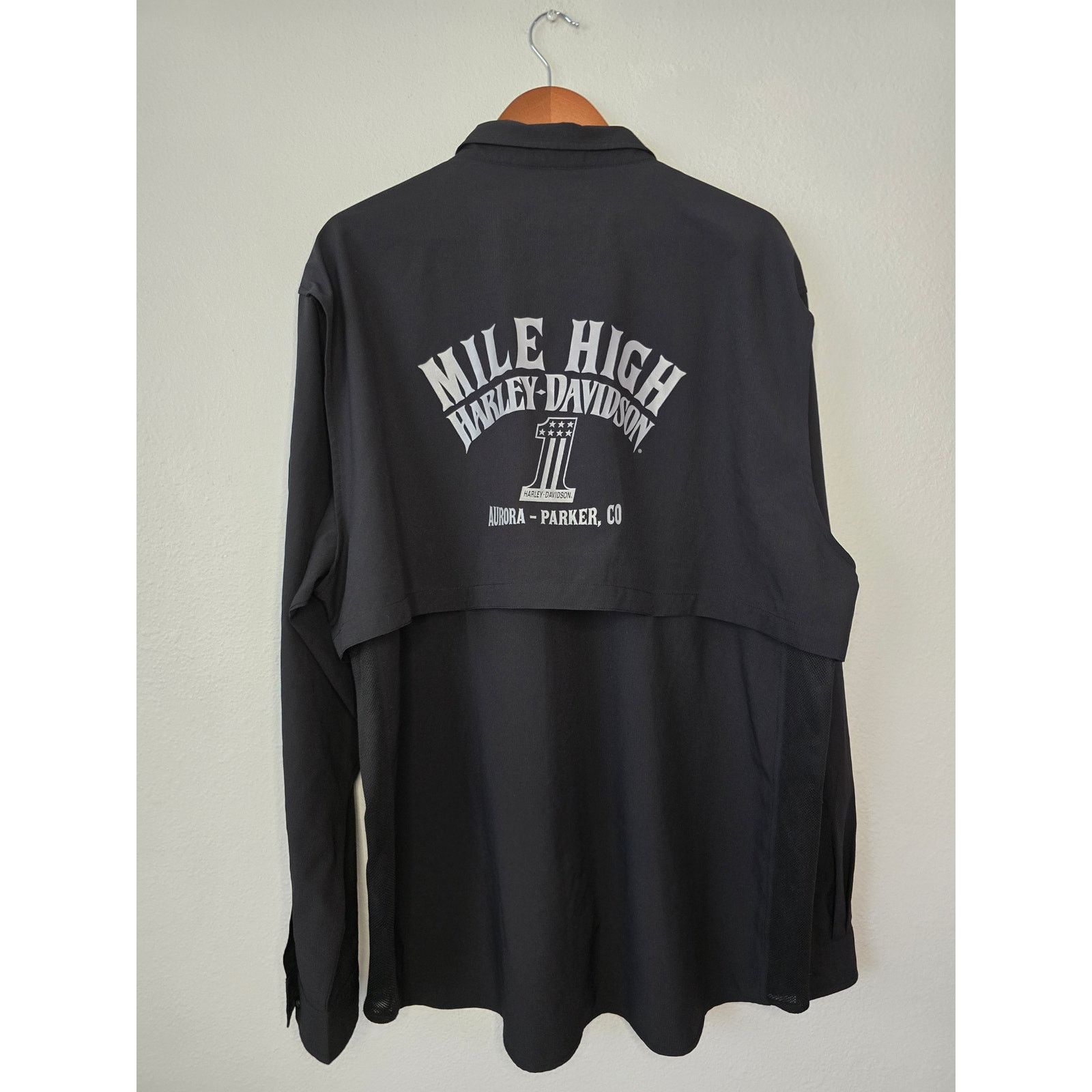 Harley Davidson Harley Davidson Button Up Mile High Ventilated XL Shirt Size US XL / EU 56 / 4 - 7 Thumbnail