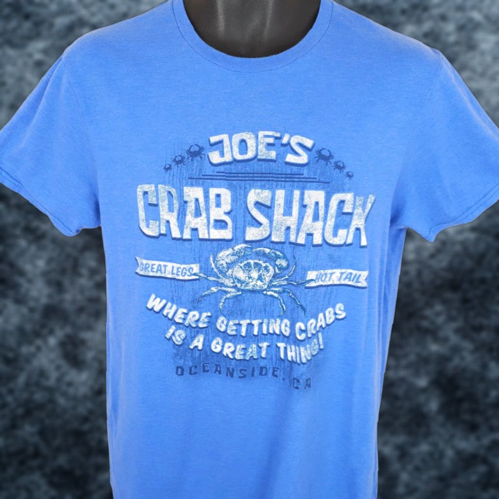 Vintage Joes Crab Shack T Shirt Mens Size Medium Blue Great Legs Hot Tail Oceanside T Shirt Mens Blue Deer? Size US M / EU 48-50 / 2 - 1 Thumbnail