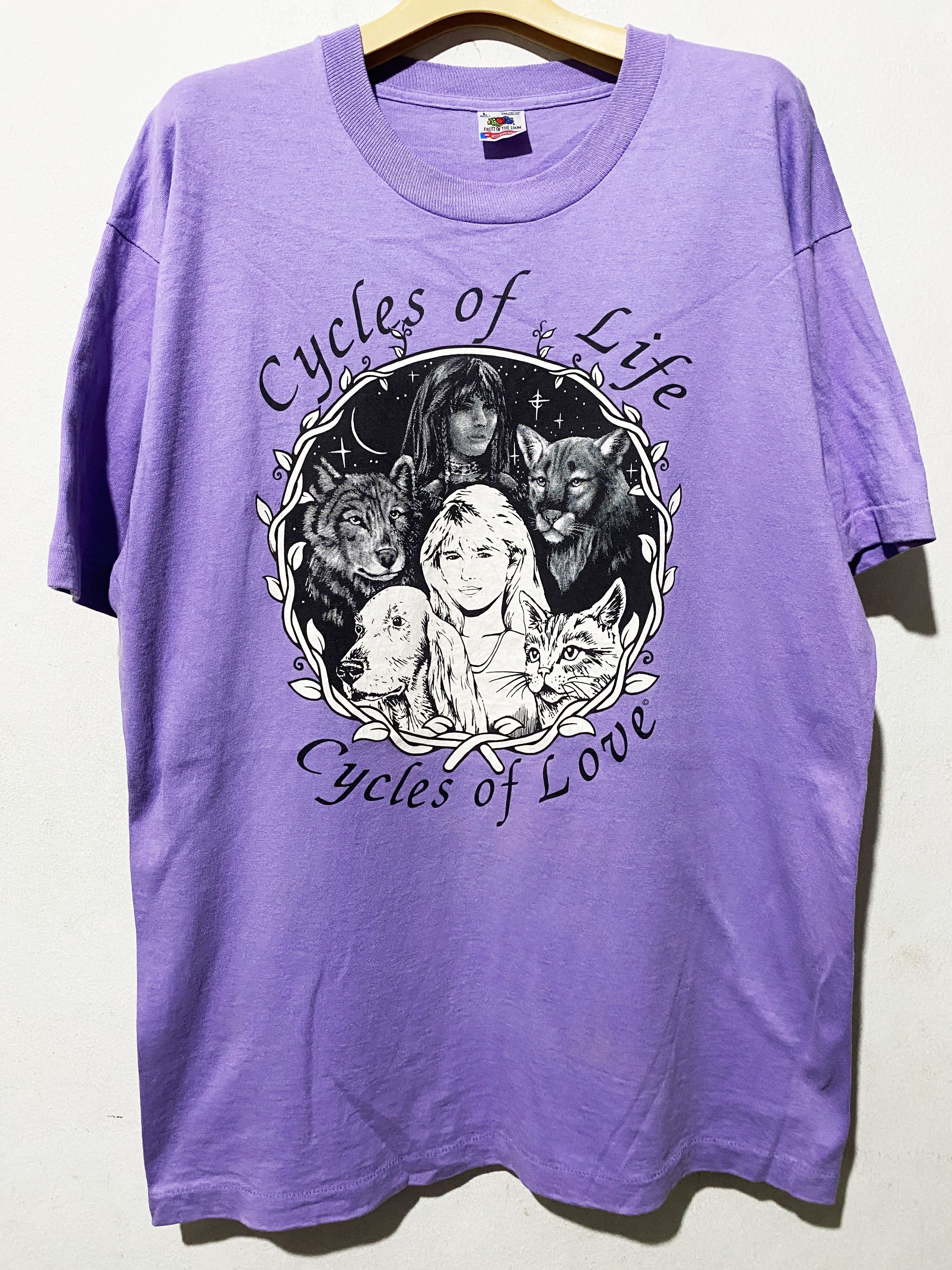Vintage Vintage 90s Cycles of Life Shirt Size US L / EU 52-54 / 3 - 1 Thumbnail