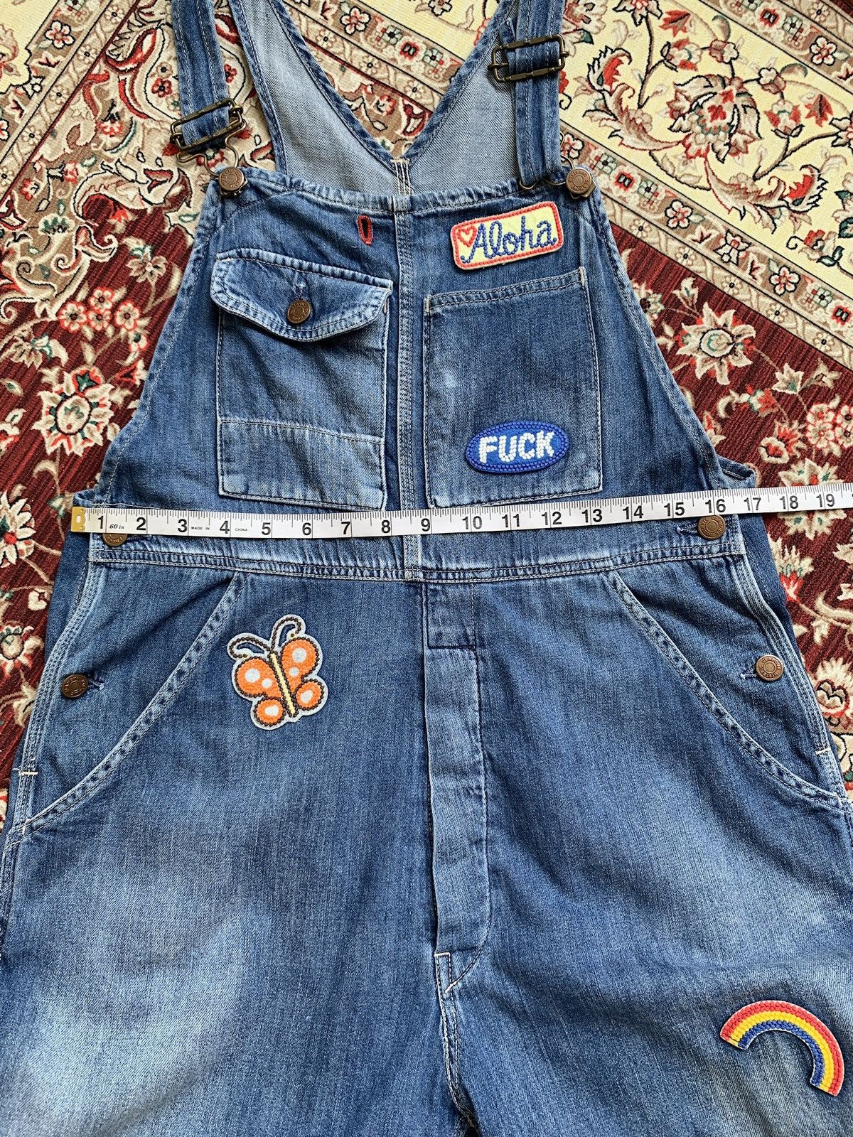 Hysteric Glamour Hysteric Glamour FUCK Denim Overall Size US 34 / EU 50 - 12 Thumbnail