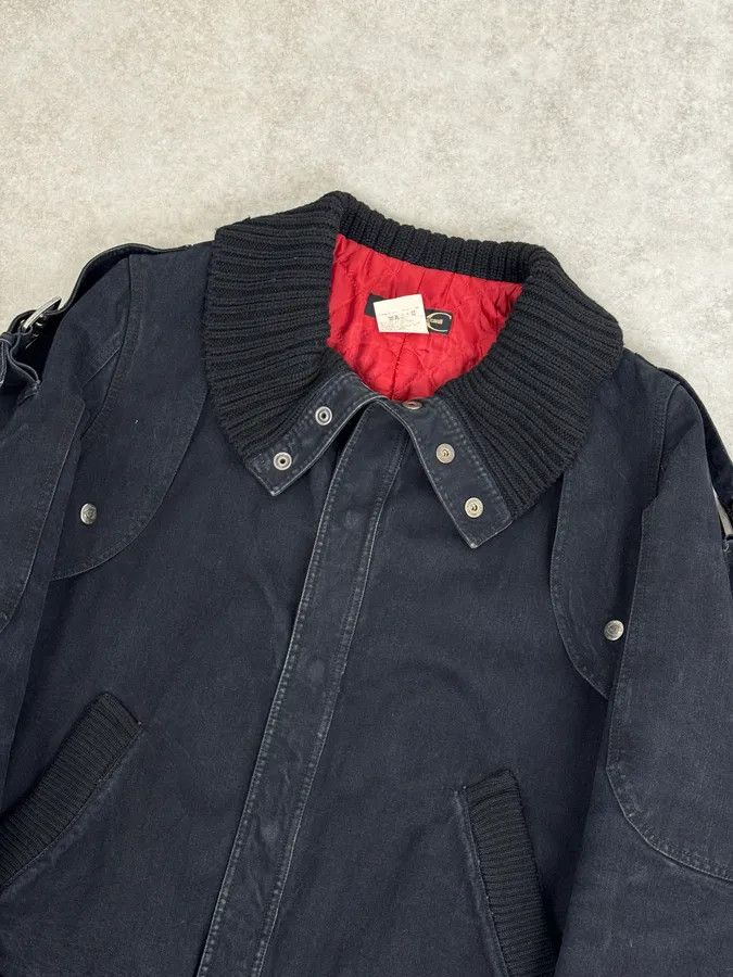 Just Cavalli AW2004 Cavalli Dark Navy Astro Bomber Jacket Size US L / EU 52-54 / 3 - 5 Thumbnail