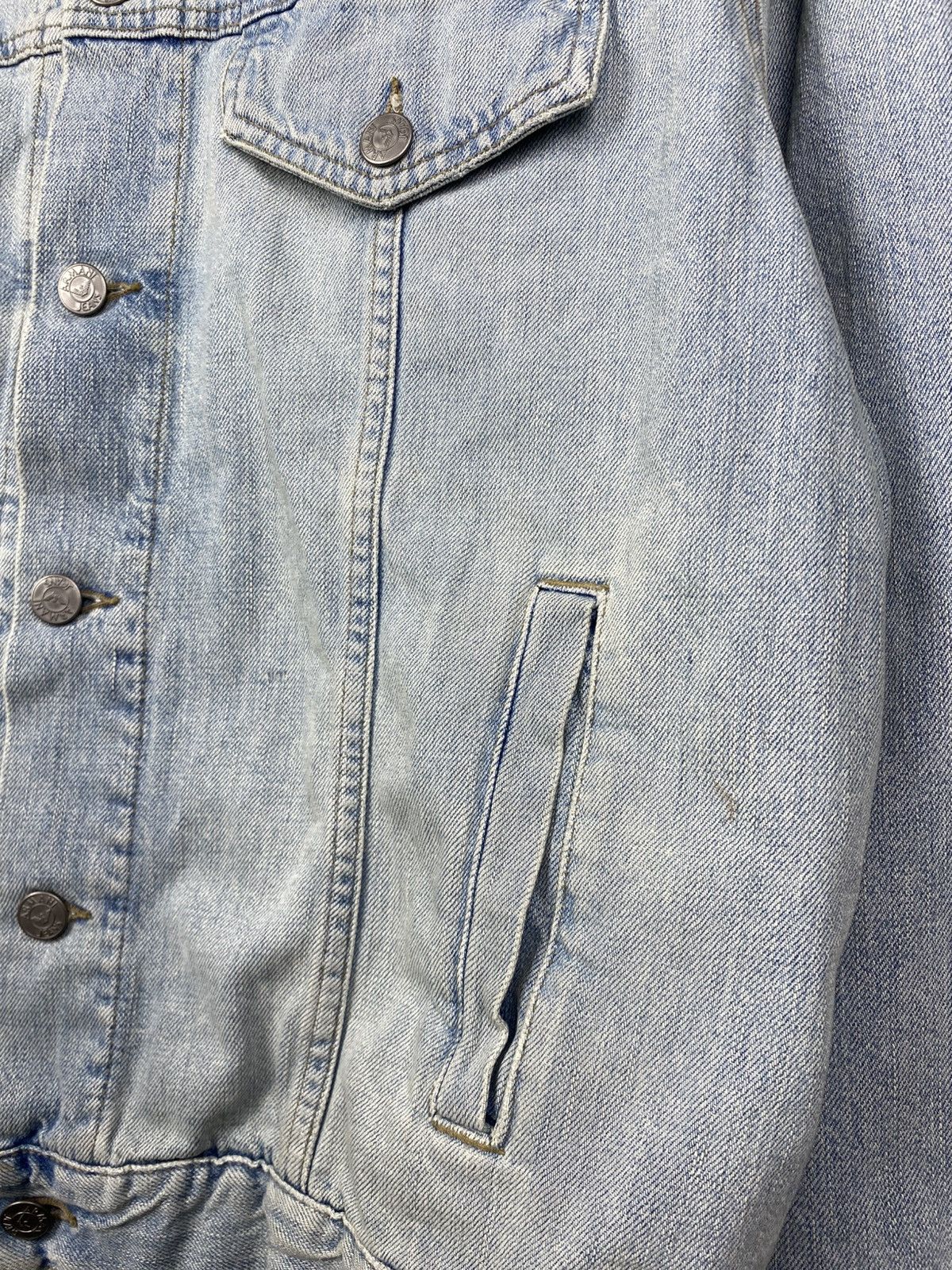 Giorgio Armani Vintage 90s Armani Jeans BIG LOGO Denim Jacket Size US M / EU 48-50 / 2 - 5 Thumbnail