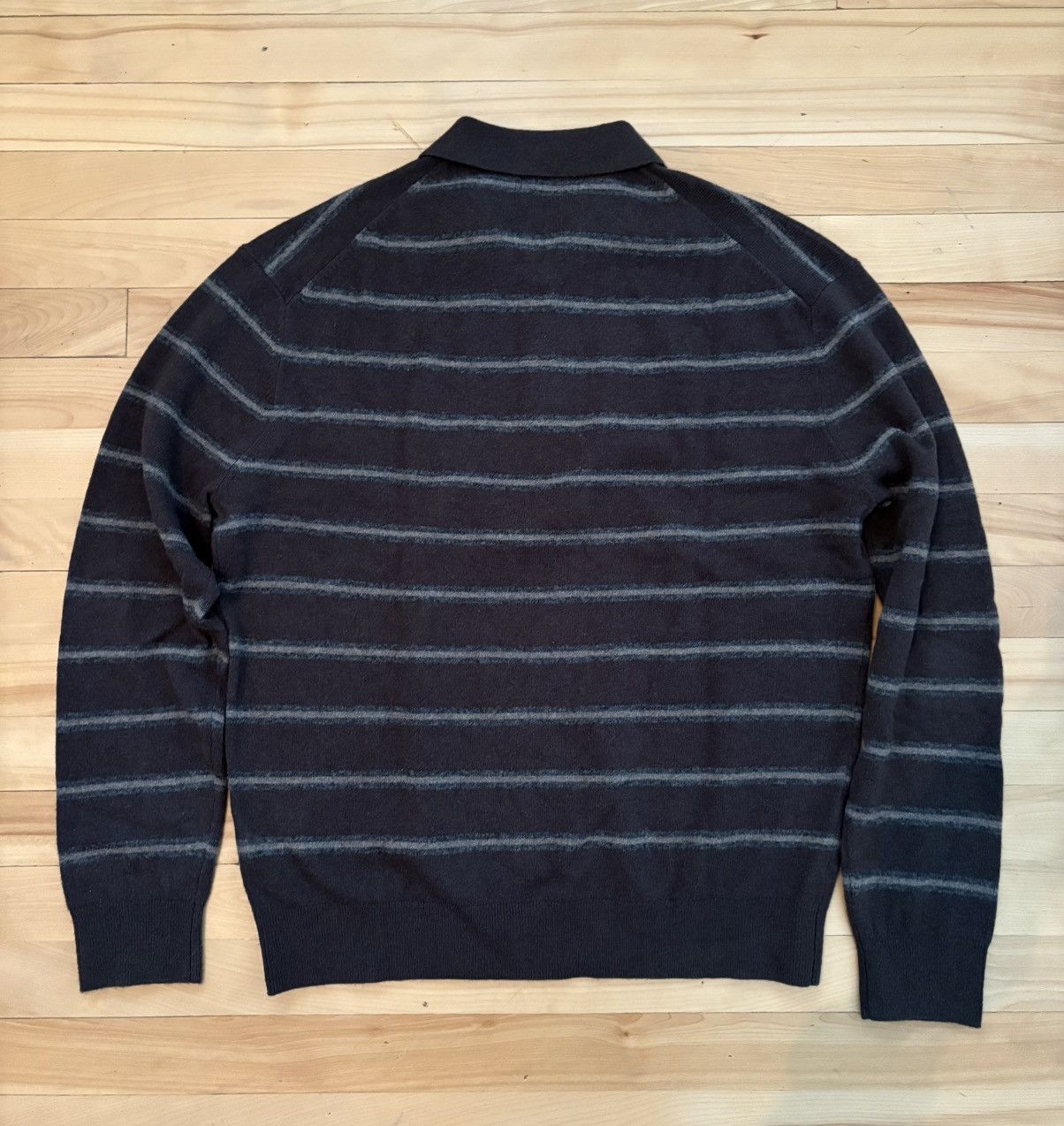 Massimo Dutti Massimo Dutti Striped Knit Polo Sweater Size US M / EU 48-50 / 2 - 3 Thumbnail